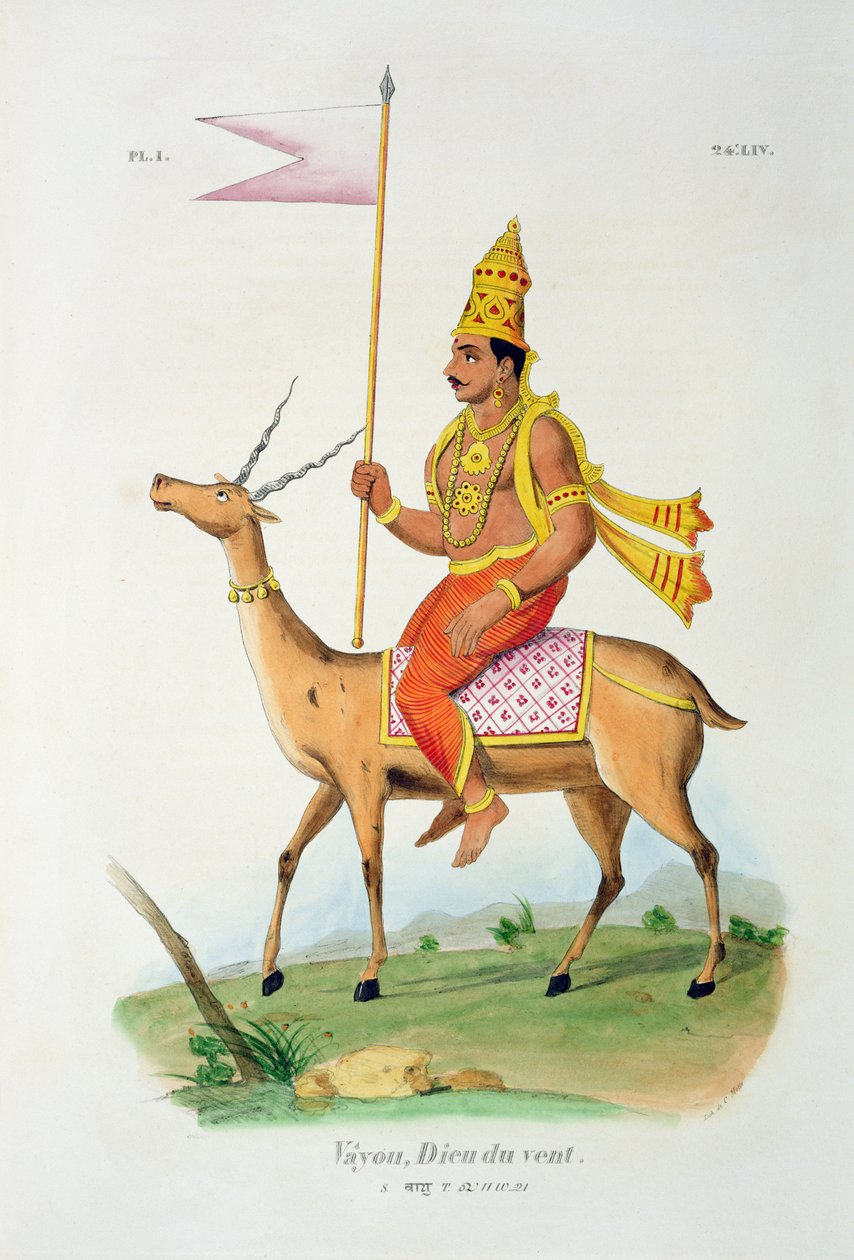Vayu, kaiverrus C. de Motte (1785-1836) tekijältä French School