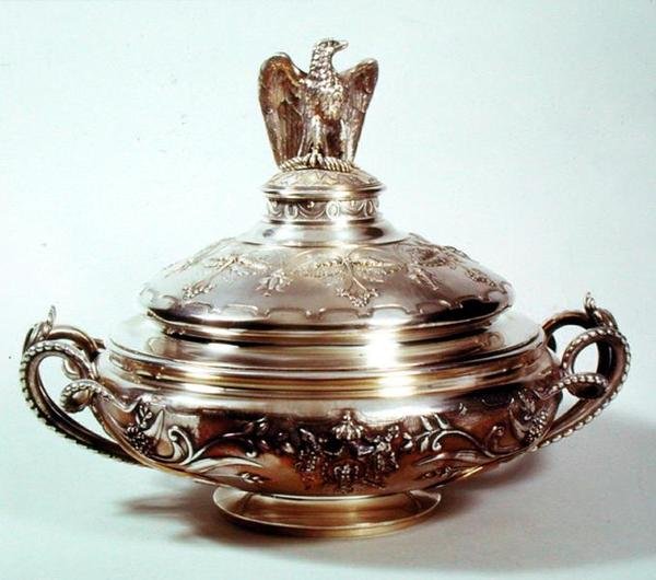 Kasvisruoka, palvelu Napoleon III, 1855 (hopeakullattu) tekijältä French School