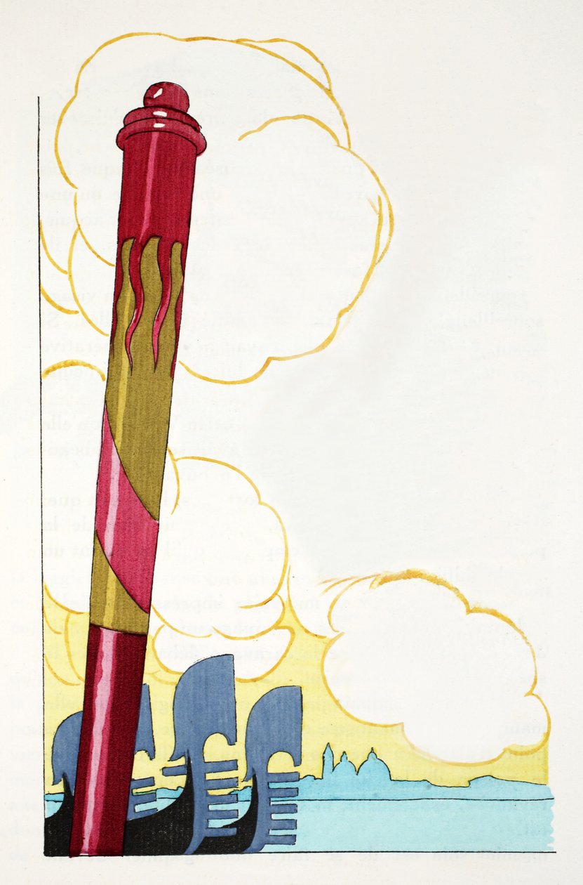 Venetsian siluetti (stensiiliprintti) tekijältä French School