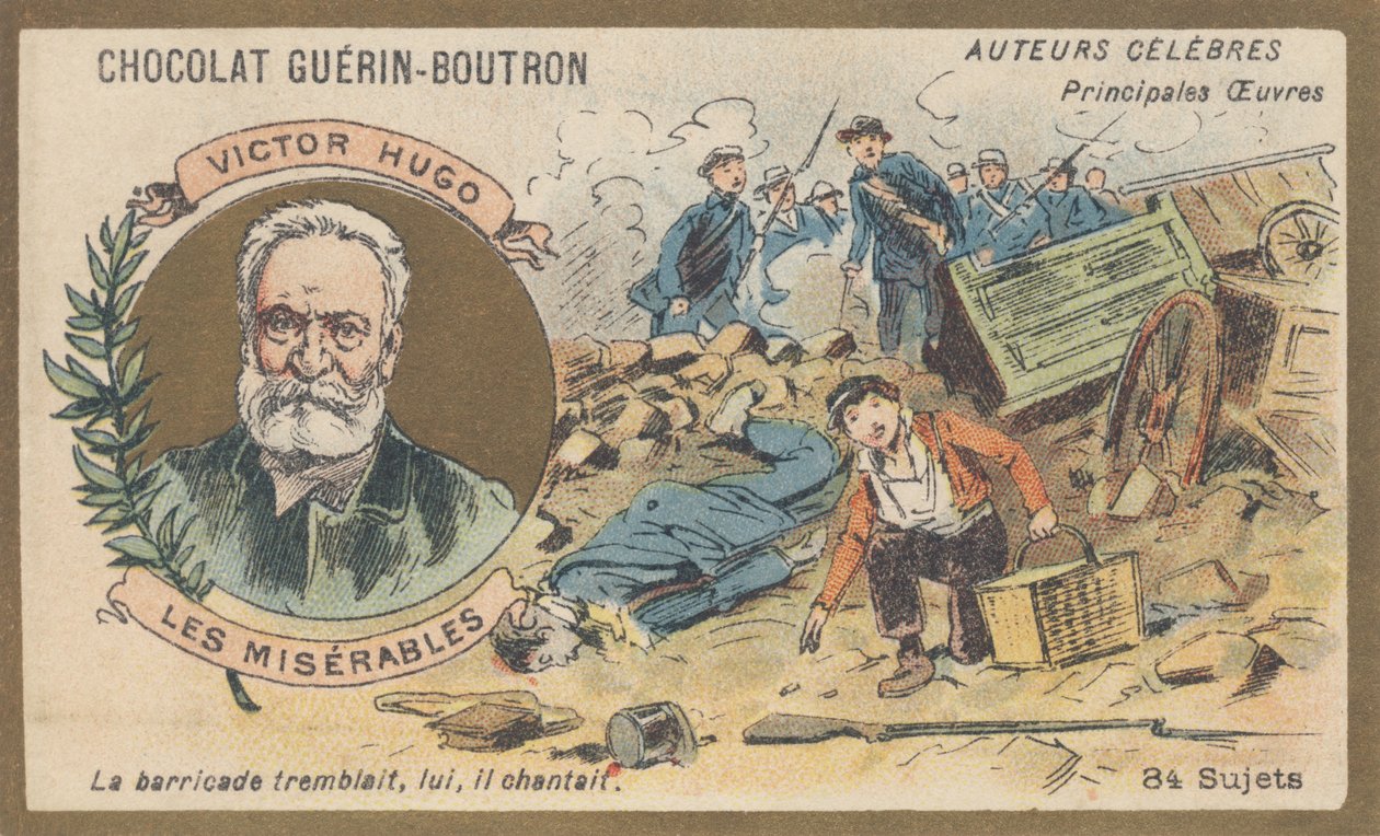 Victor Hugo (1802-1885), ranskalainen runoilija, näytelmäkirjailija, kirjailija ja kirjailija, Les Miserables -romaanin (1862) kirjoittaja tekijältä French School