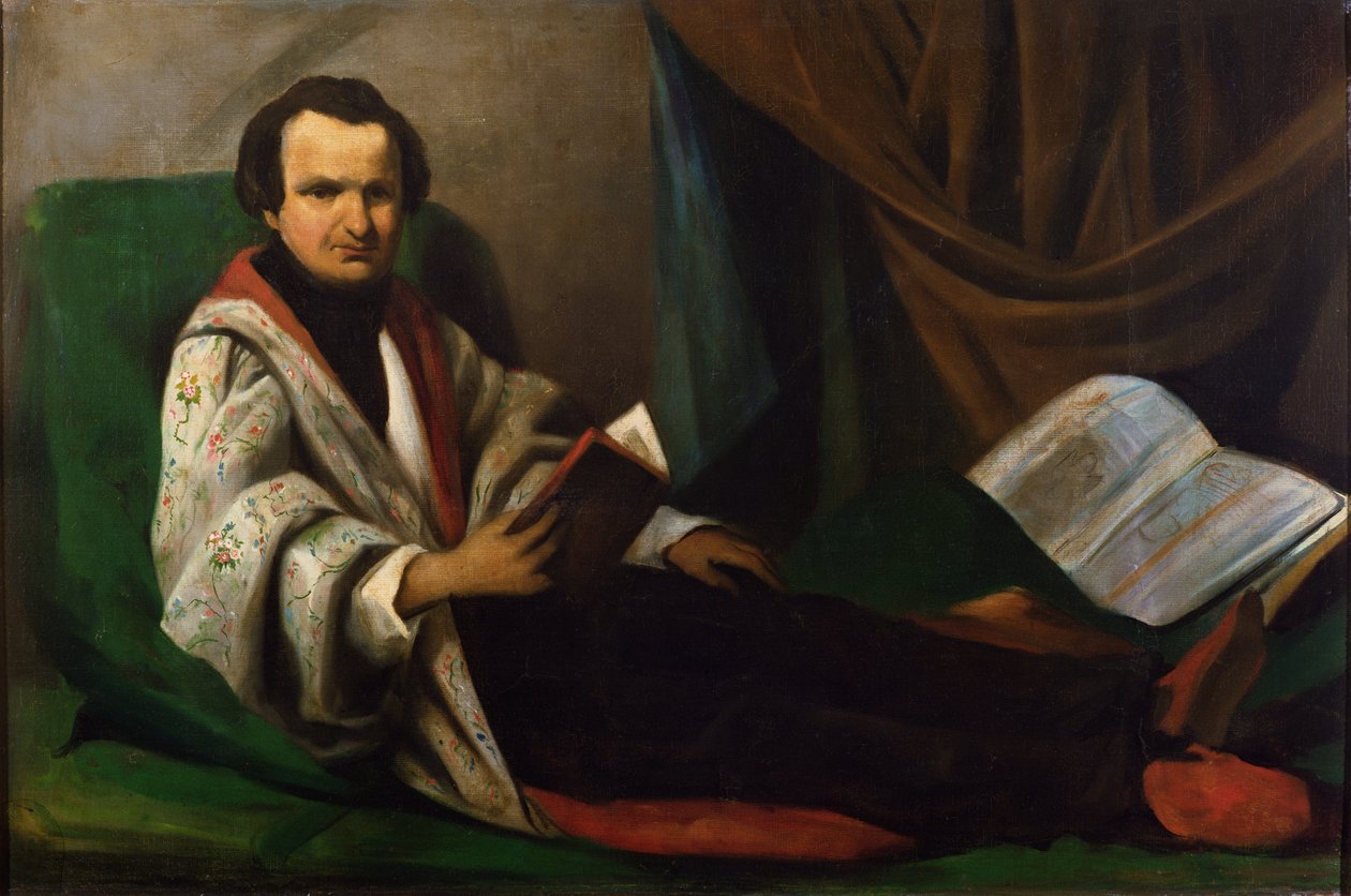 Victor Hugo (1802-85) divaanissaan, n. 1830-40 tekijältä French School