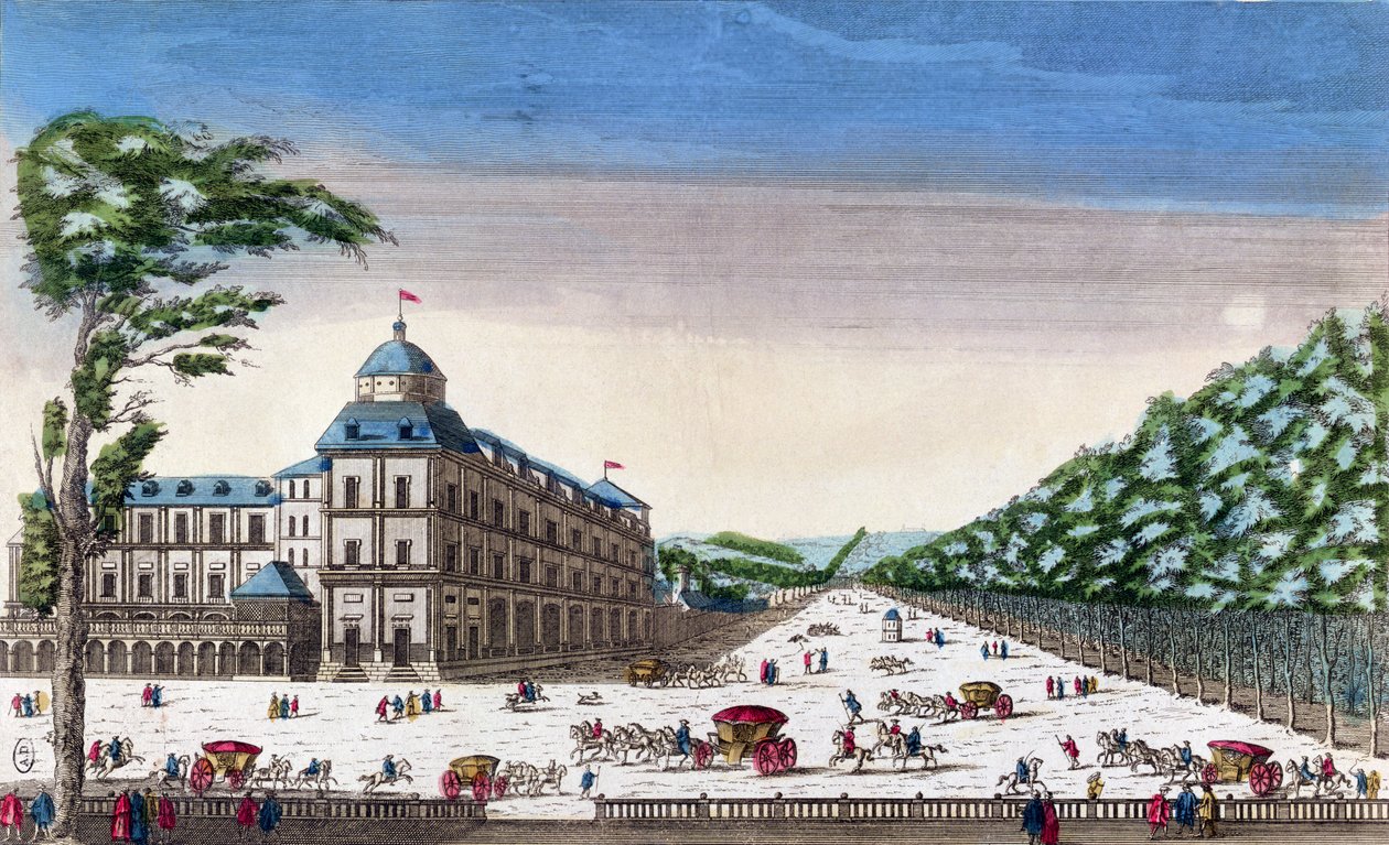 Näkymä Schloss Esterhazylle, Eisenstadt, Itävalta tekijältä French School