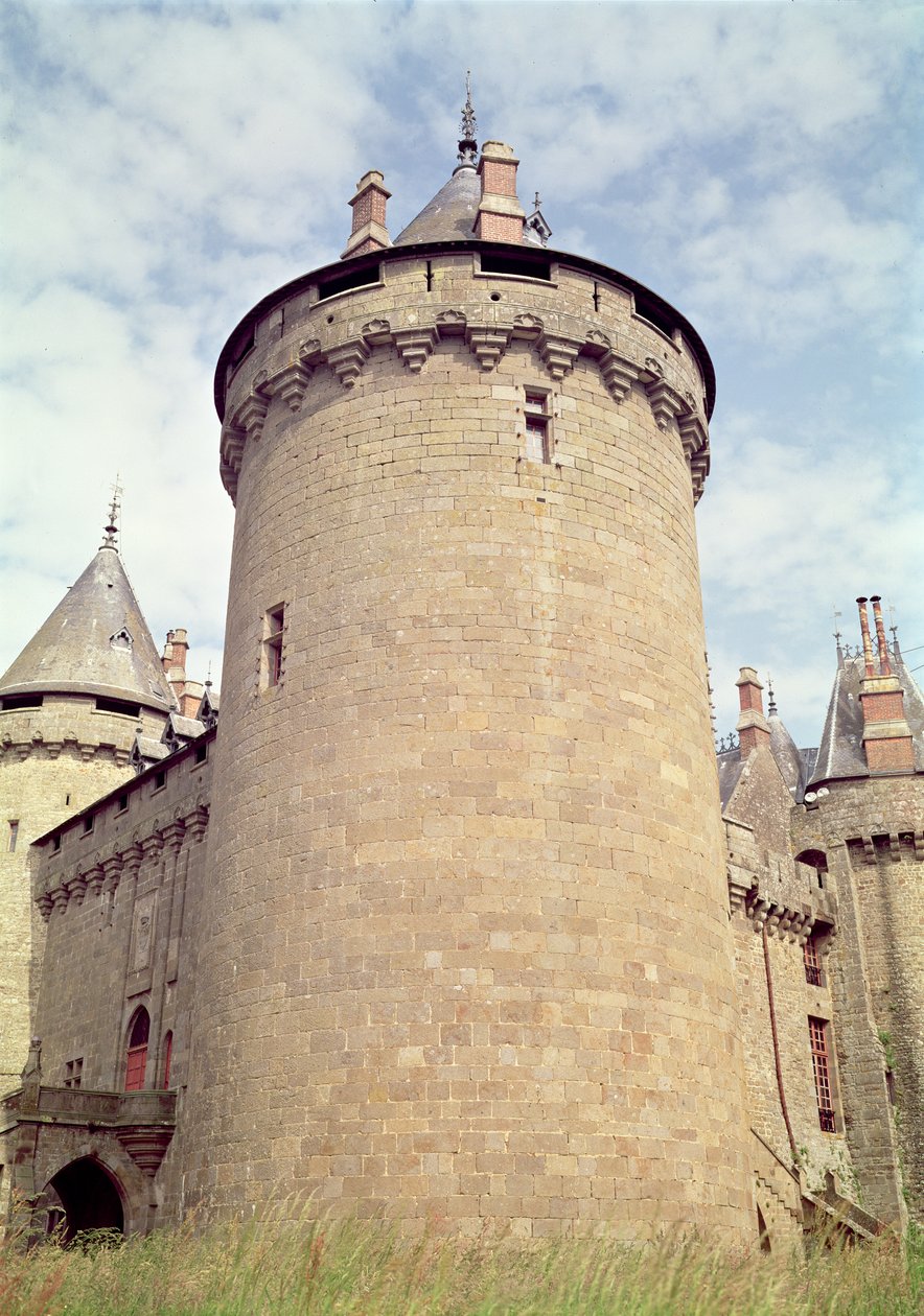 Näkymä linnan tornista, 1300-1400-luvulta tekijältä French School