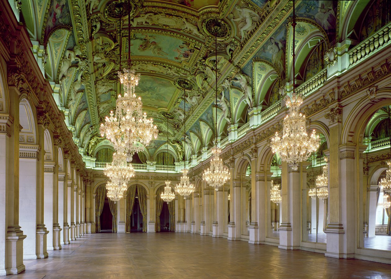 Näkymä Grande Salle des Fetesille, vuoden 1871 jälkeen tekijältä French School