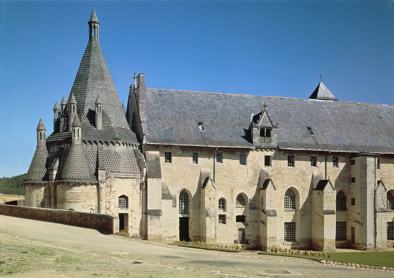 Näkymä Tour dEvraultille ja ruokasalille tekijältä French School