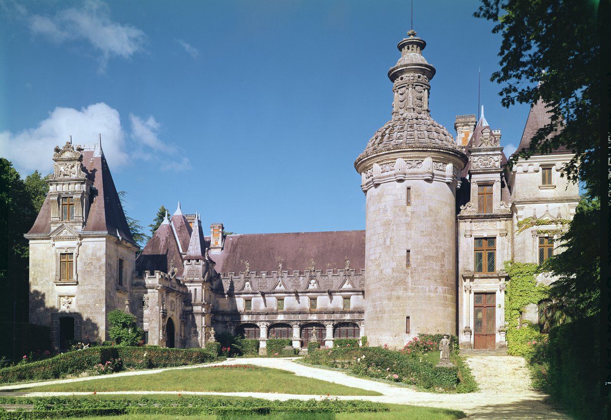 Näkymä sisäpihalle ja tornille, 1536-48 tekijältä French School