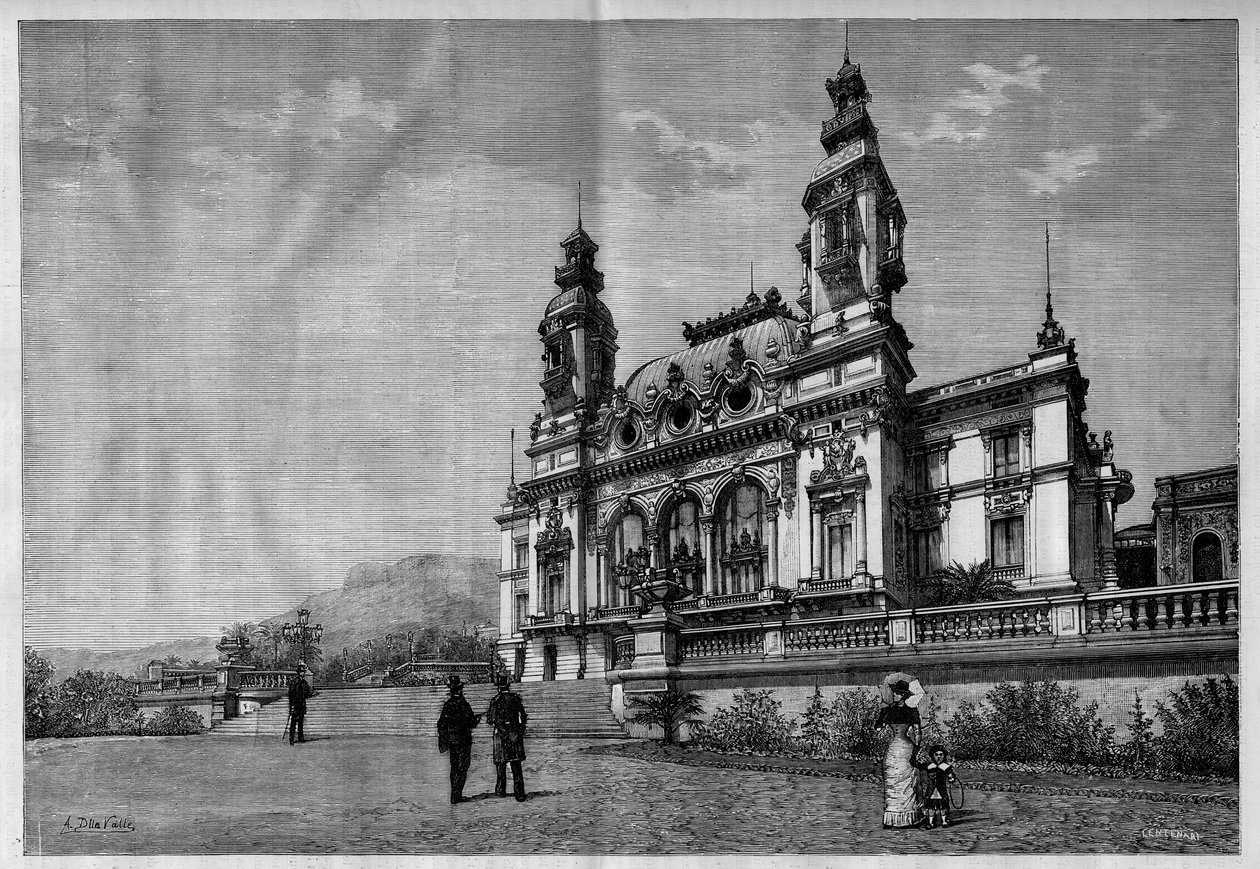Katsottu Monte Carlon (Monte-Carlo) kasinon ulkopuolella. tekijältä French School
