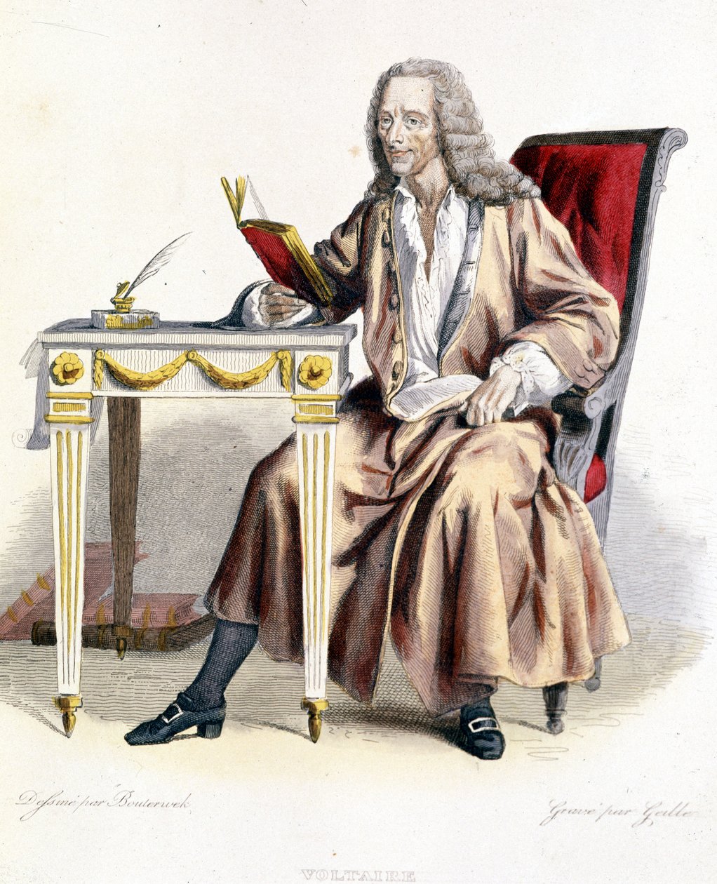 Voltaire - teoksessa Toim. Mennechet, "" Ranskan Plutarch"" tekijältä French School