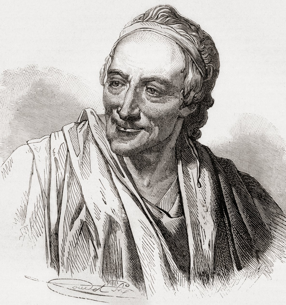Voltaire, Ranskan historiasta, julkaistu noin 1880 tekijältä French School