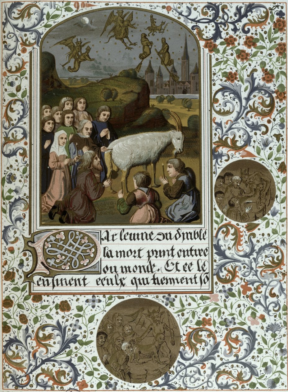 Waldensian Sabbath, faksikopio käsikirjoituksesta, Pariisi, 1800-luku tekijältä French School