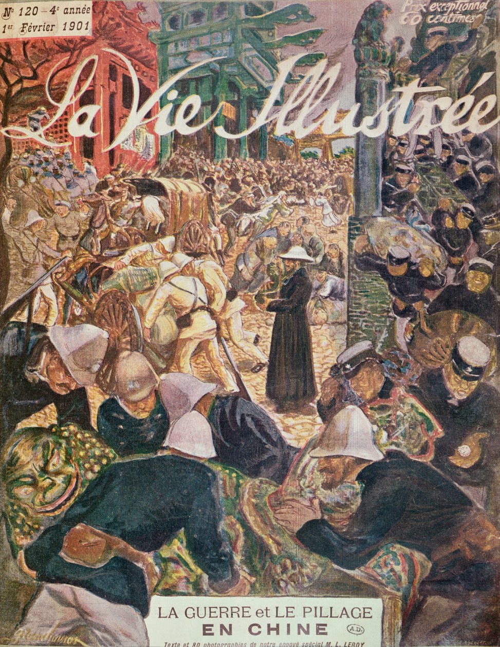 Sota ja ryöstely Kiinassa, La Vie Illustre, 1. helmikuuta 1901 tekijältä French School