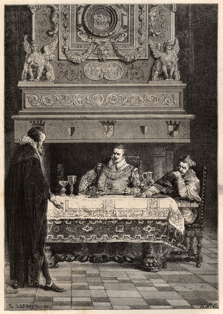 Uskonnollinen sota Henri IV:n vallan alla - Jean Lemaitre -lakimies, Charles de Normandy (1554-1610) Mayennen herttua ja Lyonin arkkipiispa (Pierre de Saint Priest d