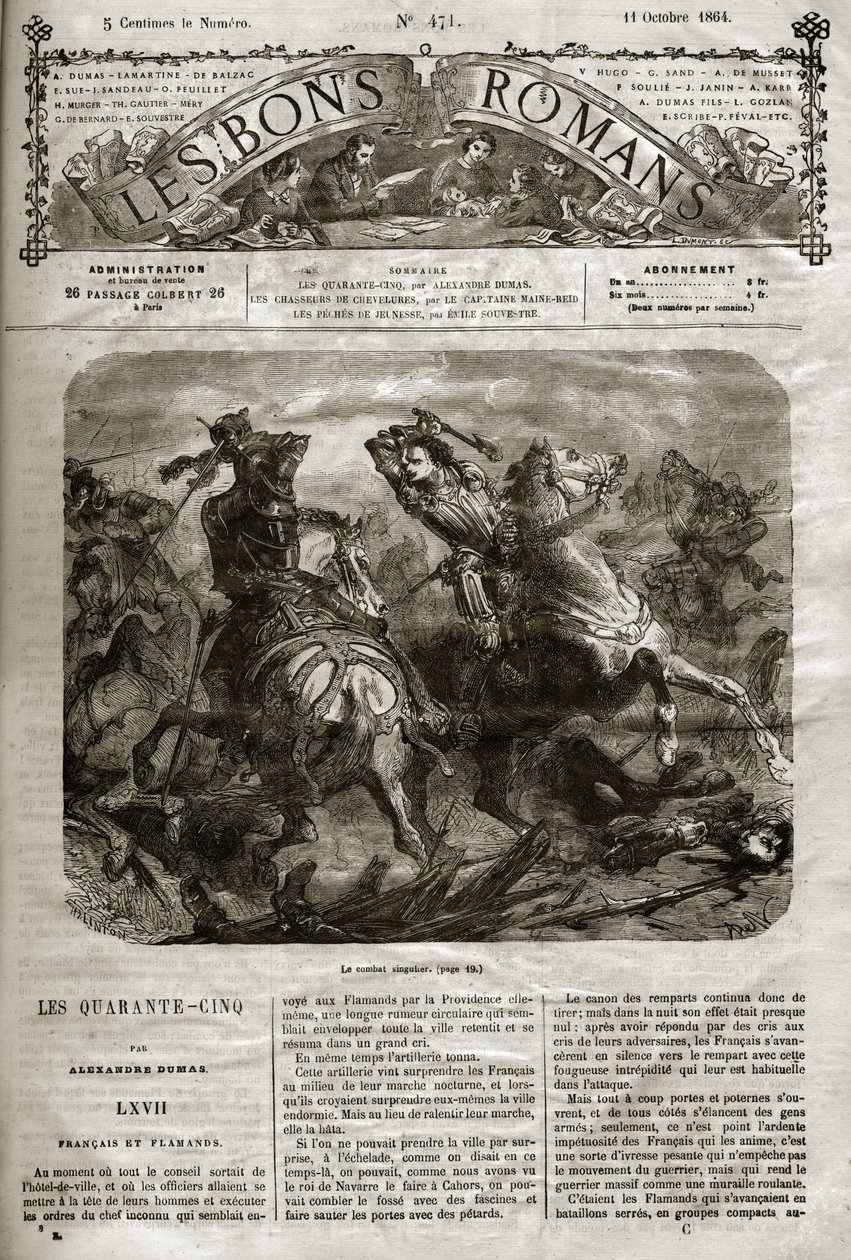 Uskontojen sodat - Neljäkymmentäviisi - ranskalaiset ja flaamilaiset - Henri de Joyeusen (1563-1608) ainutlaatuinen taistelu - Hyvät romaanit 1864 - Alexandre Dumas Pere - tekijältä French School