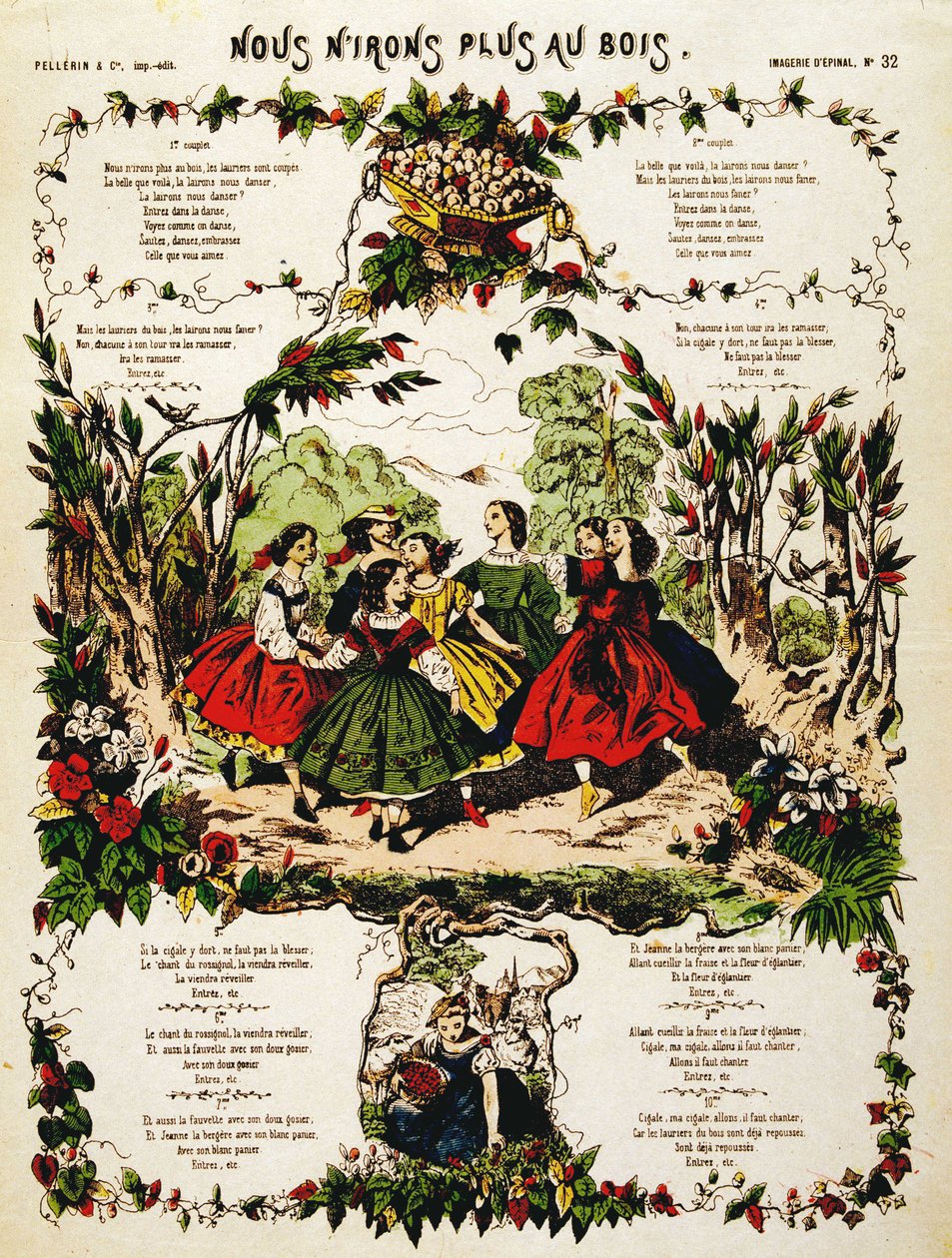 Emme mene enää metsään - Epinalin kuva. sd. 1800-luvulla. tekijältä French School