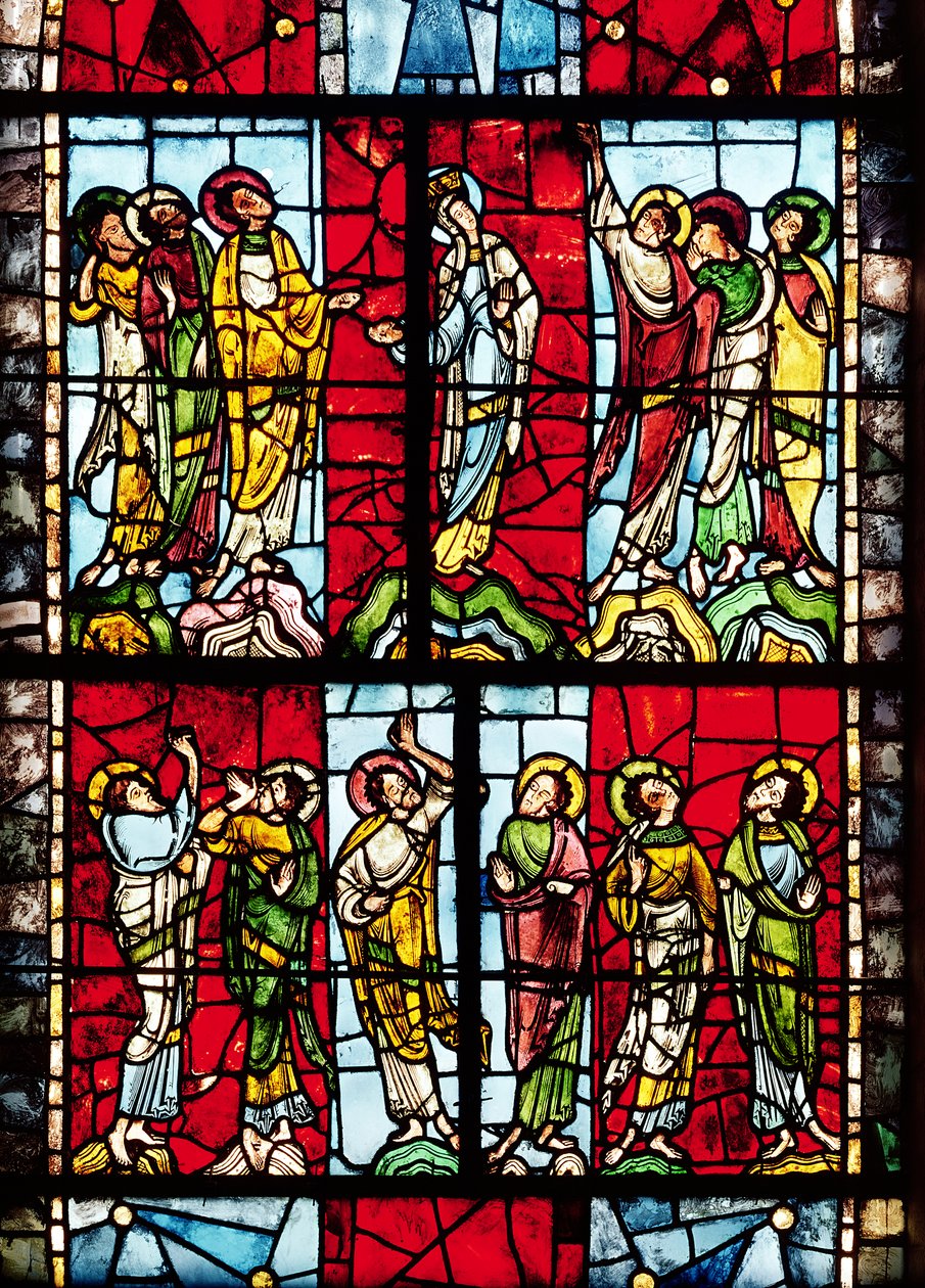 Ascensionia kuvaava ikkuna, n. 1145 tekijältä French School
