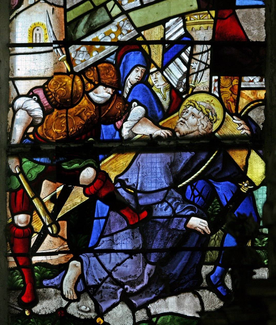 Via Crucis -tietä kuvaava ikkuna w0 tekijältä French School