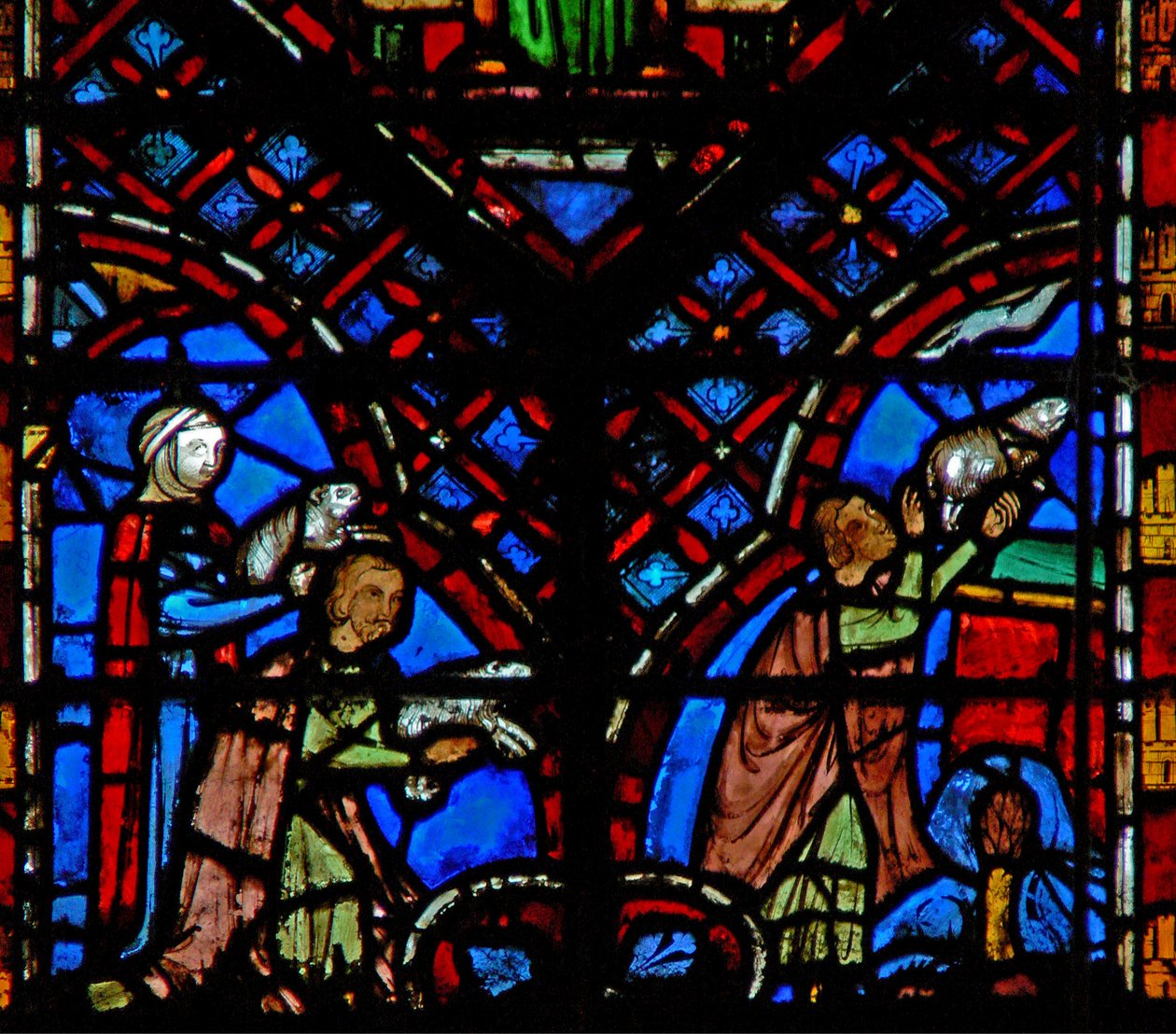 Window w2 Rauhanuhrit Lev III 1 ja Lev VII 2 tekijältä French School