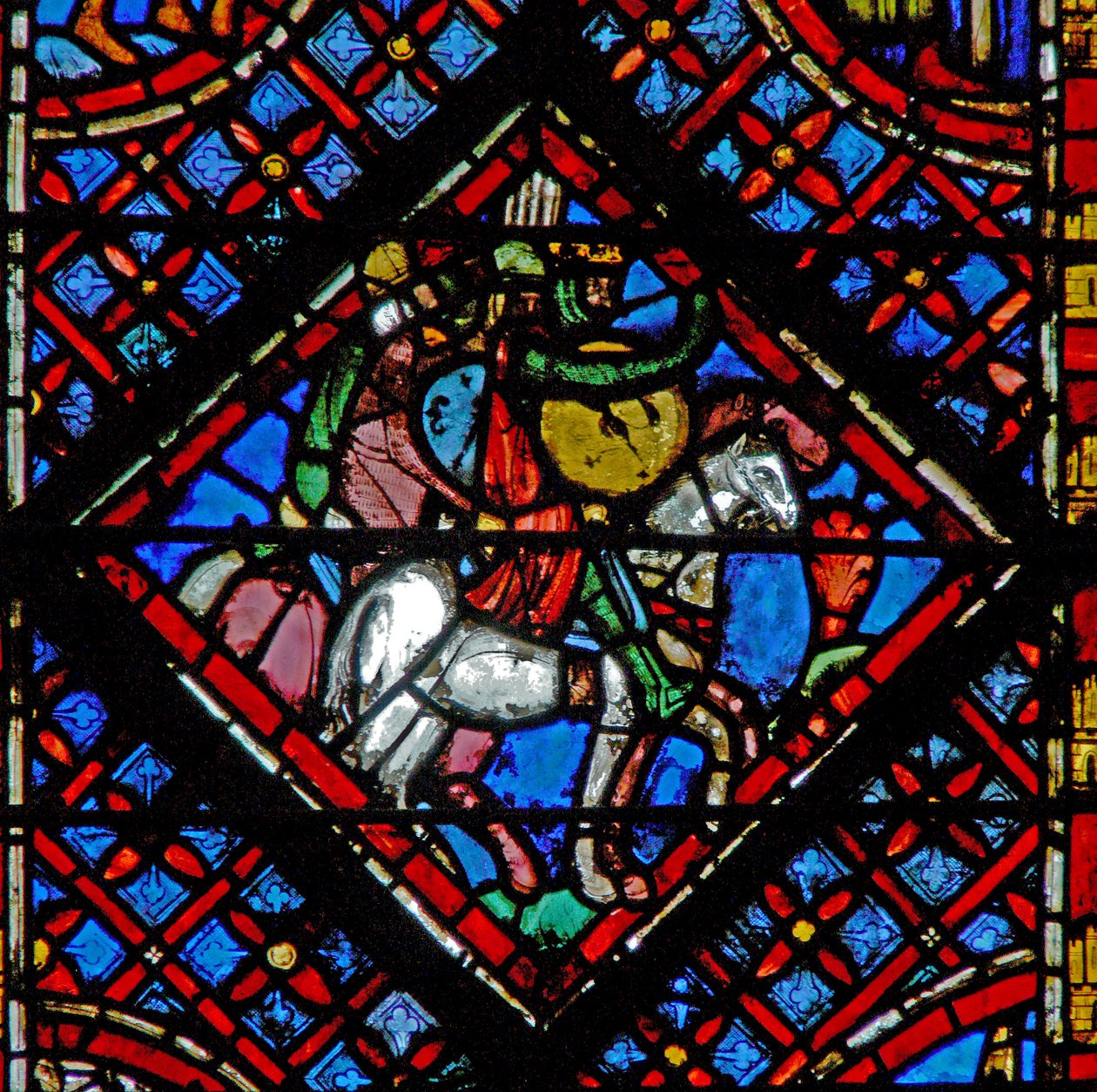 Window w2 Faraon armeija jahtaa israelilaisia Ex XIV 8 tekijältä French School