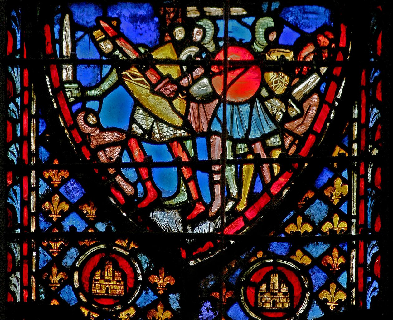 Window w3 Taistelu (amalekilaisia vastaan? Numb XIV 45) tekijältä French School