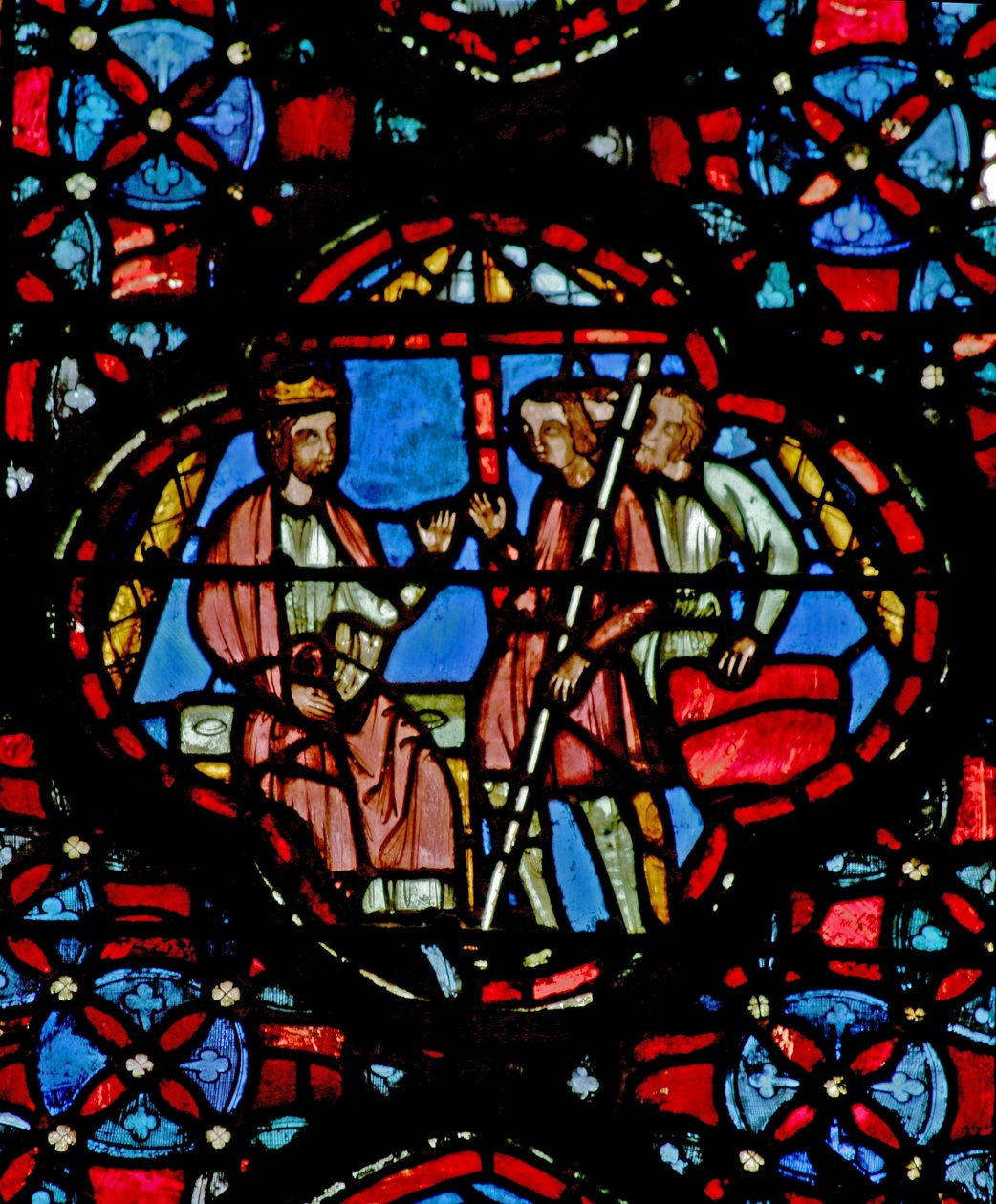 Window w4 Joshua giving orders Josh VI 6  tekijältä French School