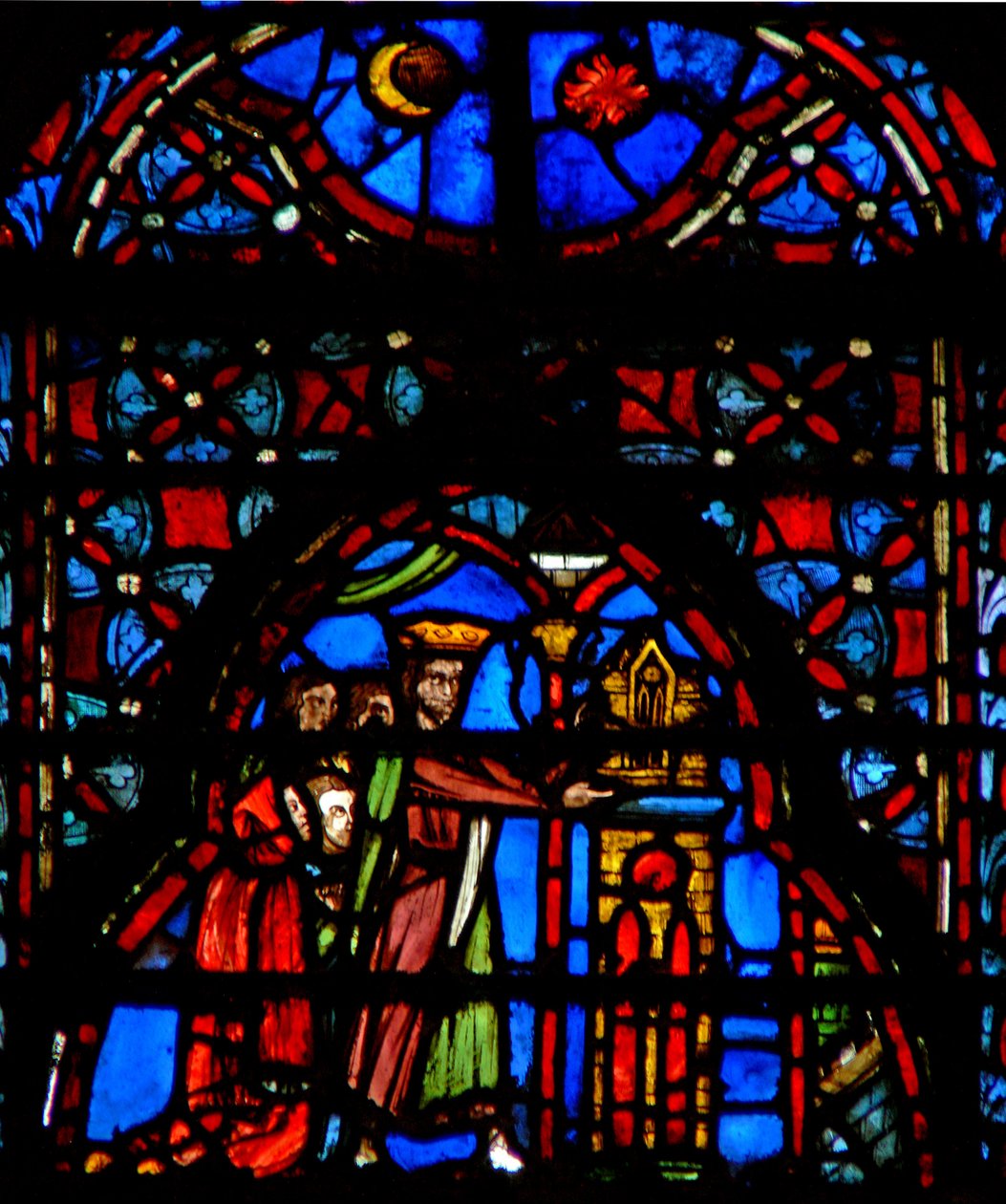 Window w4 Tabernaakkeli Shiloh Josh XVIII:ssa 1 tekijältä French School