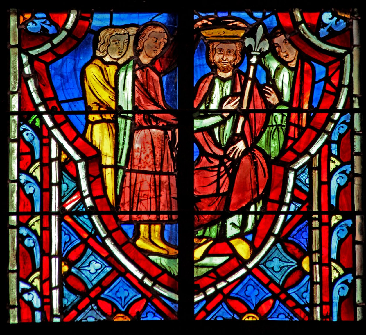 Window w5 Gideon julistetaan hallitsijaksi. Tuomarit VIII 22 tekijältä French School