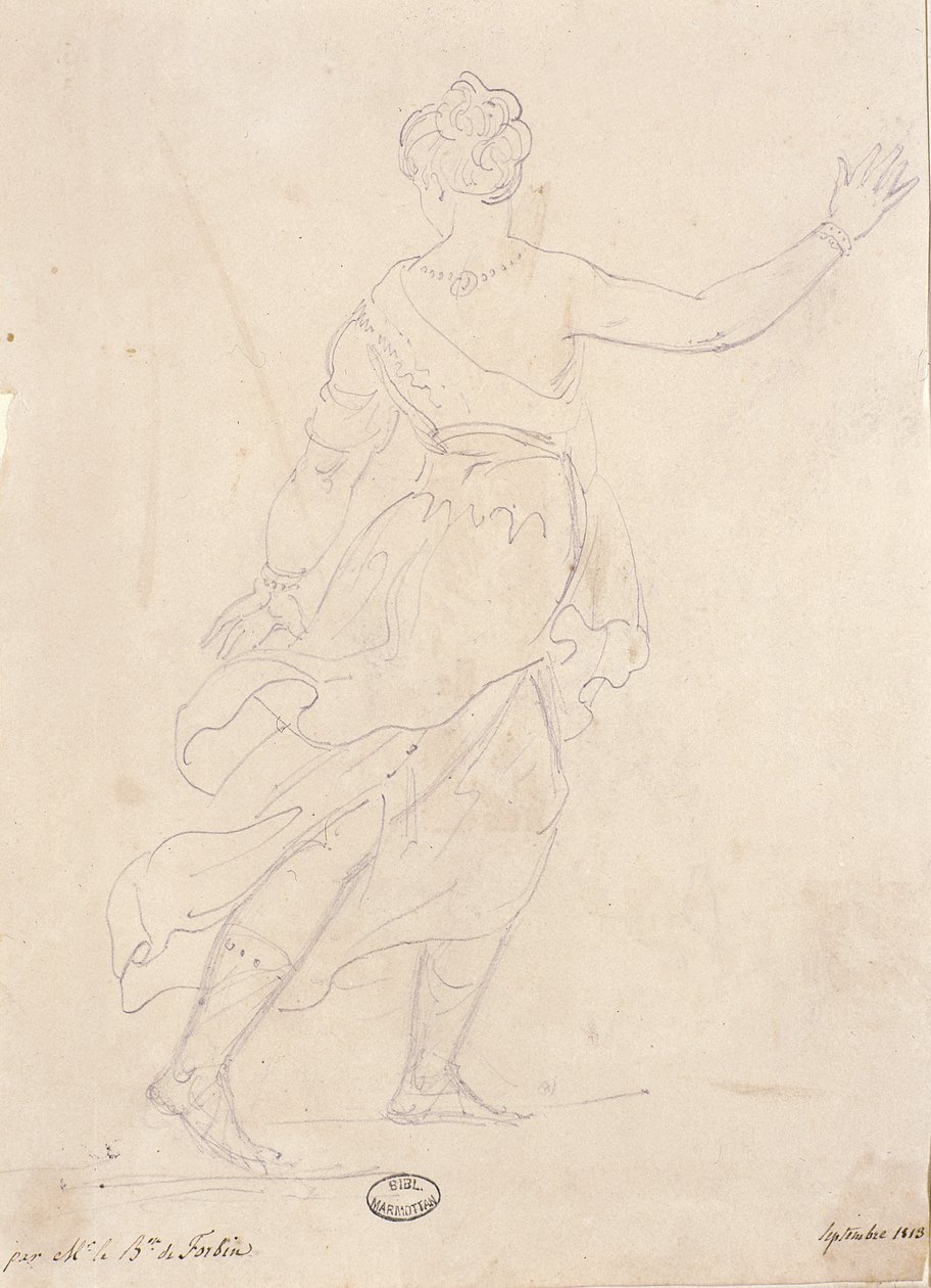 Nainen takaa, 1813 tekijältä French School