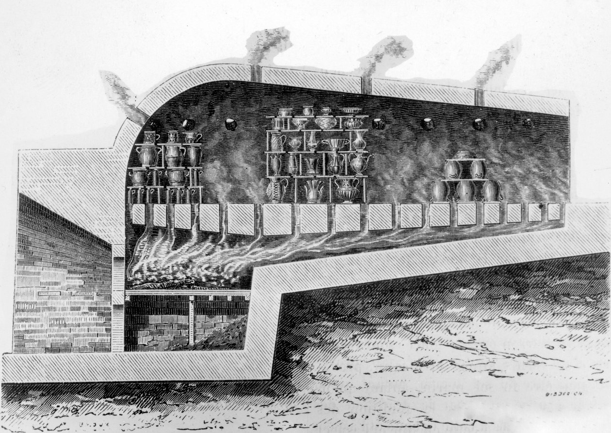 Puuuuni keramiikan leivontaan, 1882 tekijältä French School