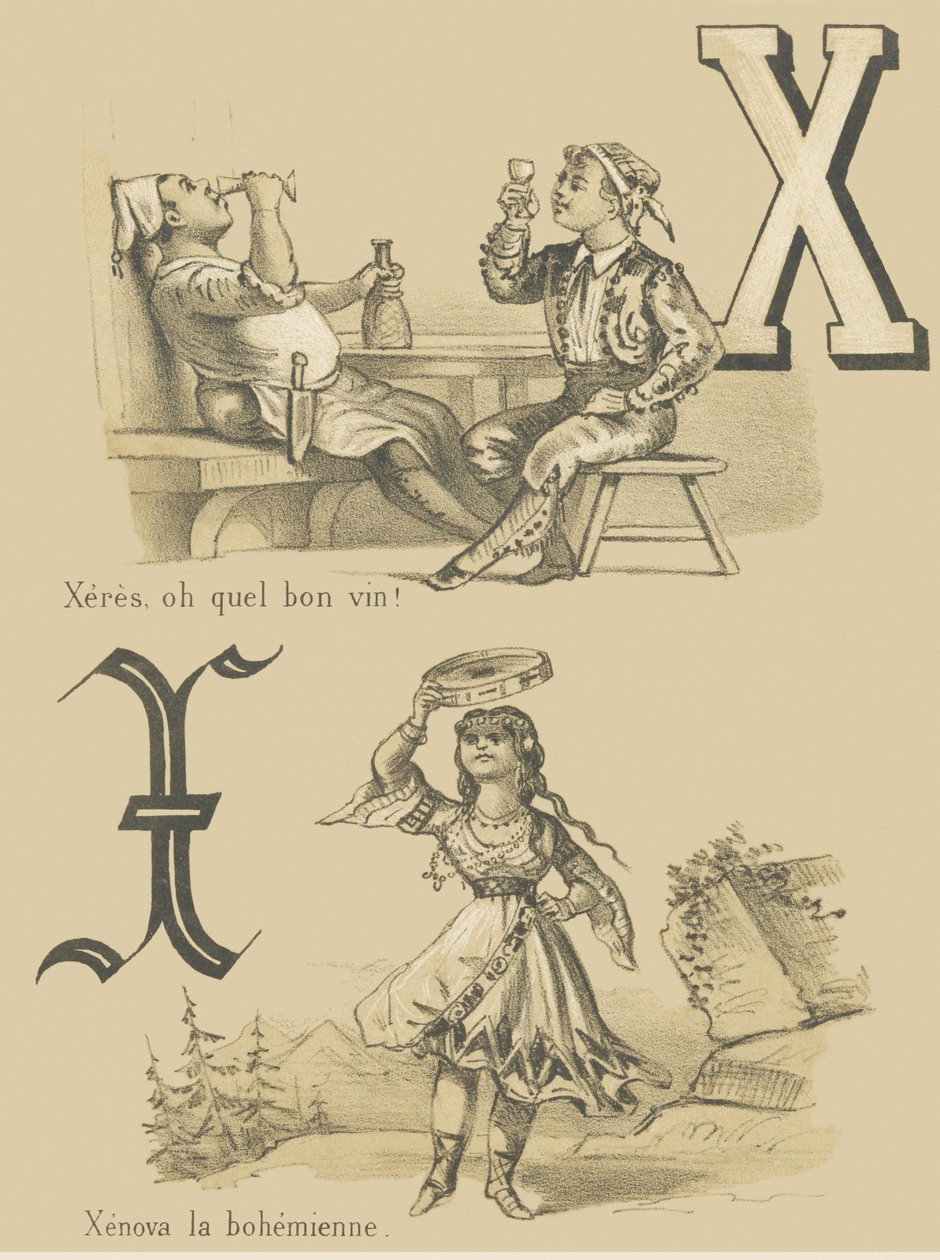 X: Xeres, oi kuinka hyvä viini! /Xenova Bohemian tekijältä French School