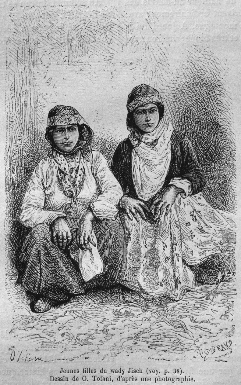Nuoret tytöt Syyriasta tänään. Matkustaa Foinikiassa, Libanonissa ja Juudeassa. 1875-1880, Louis Charles Emile Lortet, 1884 tekijältä French School
