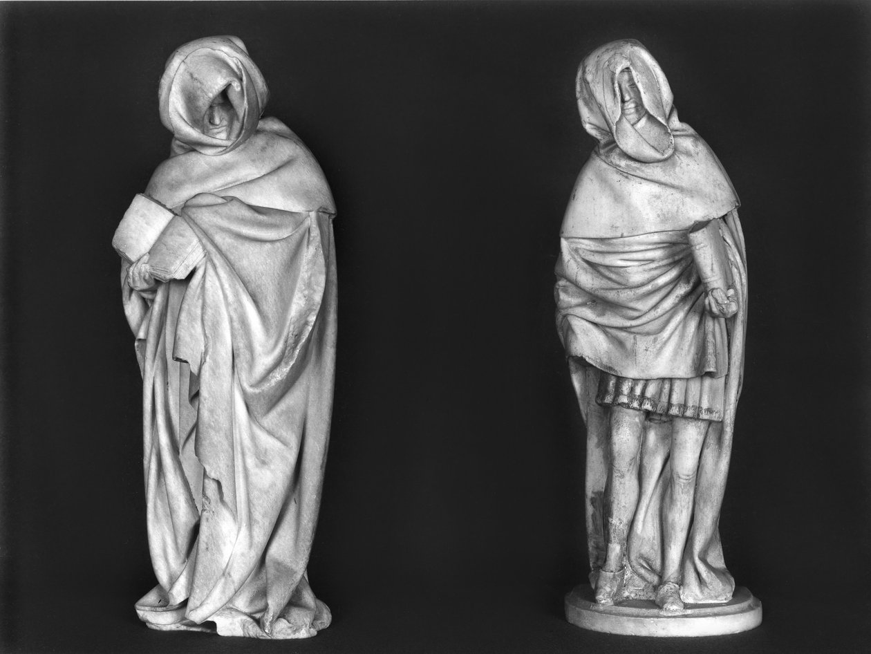 rwo Mourners, herttua Jean de Berryn (1340-1416) haudasta n. 1450-53 salabaster) r8:hauta oli aiemmin Sainte-Chapellessa Bourgesissa; tekijältä French School