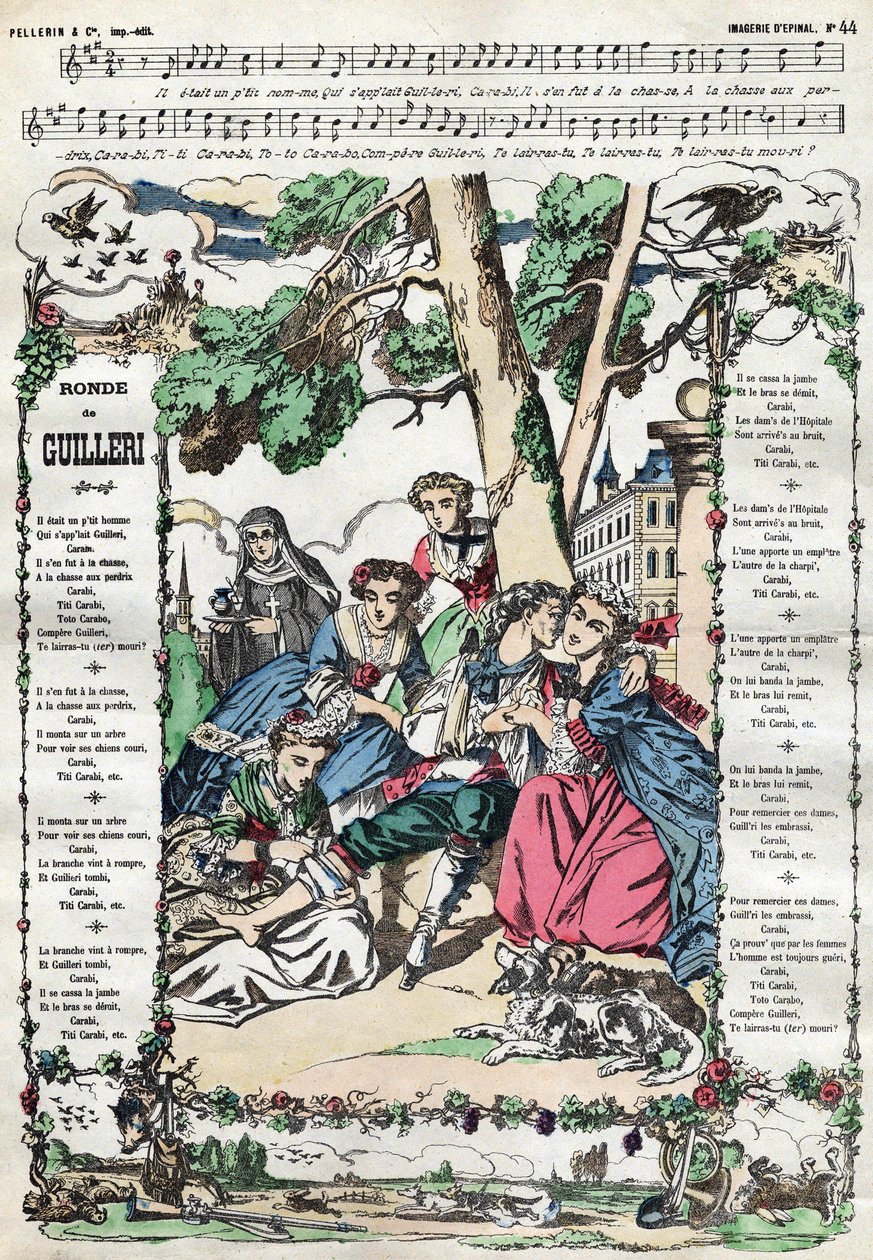 Guillerin kierros. Kuva 1800-luvun Epinalista tekijältä French School