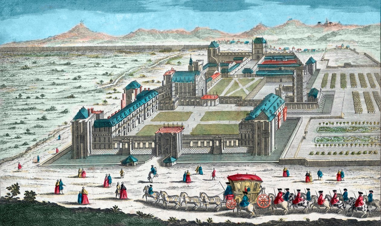 näkymä Chateau de Vincennesistä - Chateau de Vincennes lähellä Pariisia, en vue d