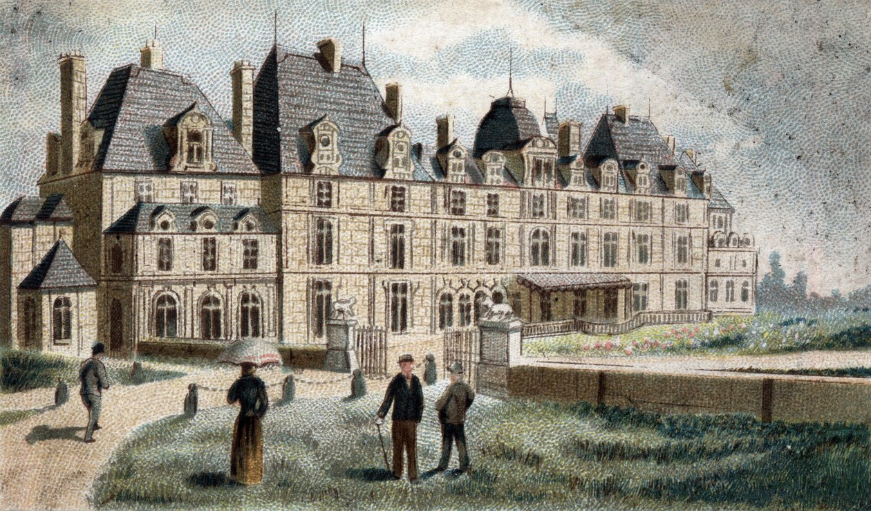 näkymä Eu-linnalle (Seine Inferieure). tekijältä French School