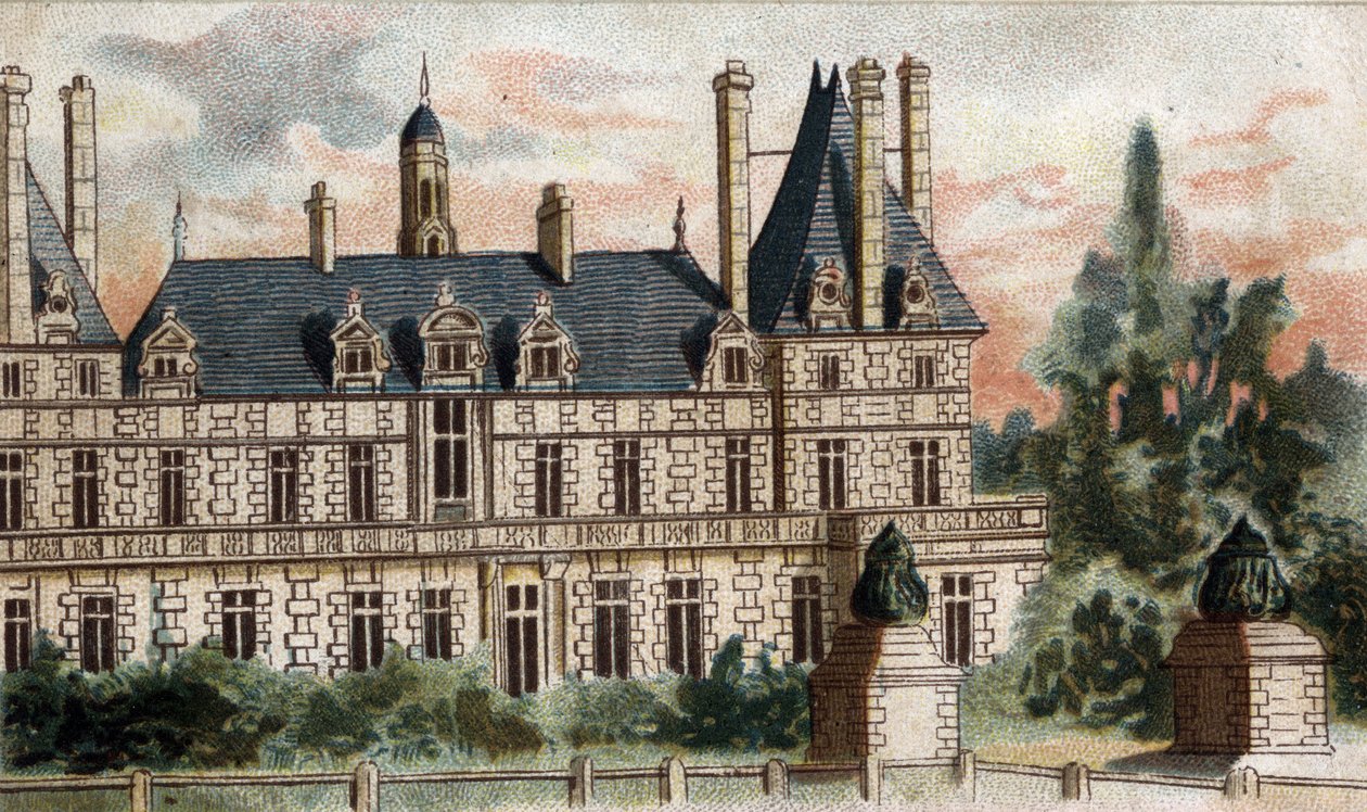 näkymä Rosnyn linnalle (Seine ja Oise). tekijältä French School