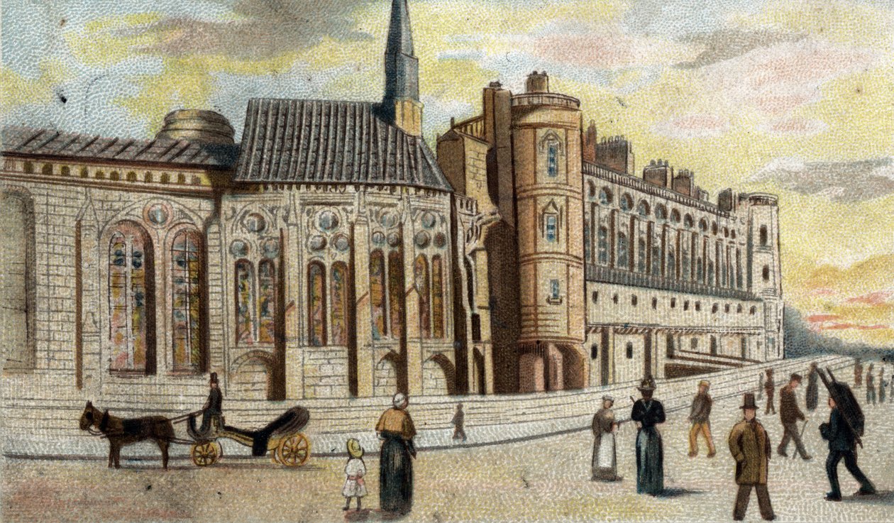 näkymä Saint-Germainin linnalle (Saint Germain) (Seine ja Oise). tekijältä French School