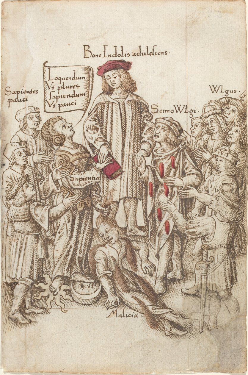 "Älä kävele yleisen tien ulkopuolella" [fol. 35 recto] tekijältä French early 16th Century