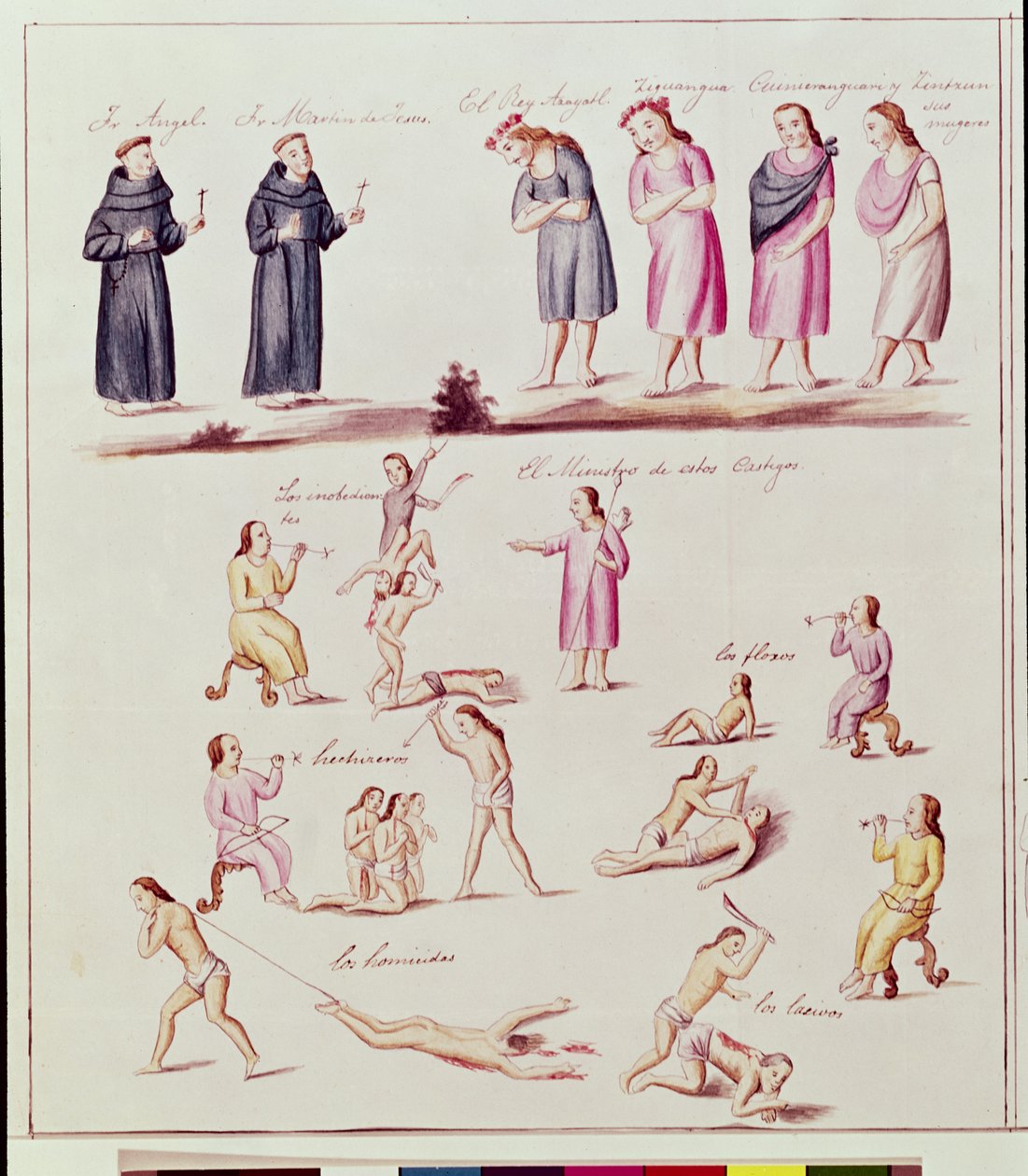 Alkuperäisintiaanit espanjalaismunkkien käännyttämänä tekijältä Friar Pablo (after) Beaumont