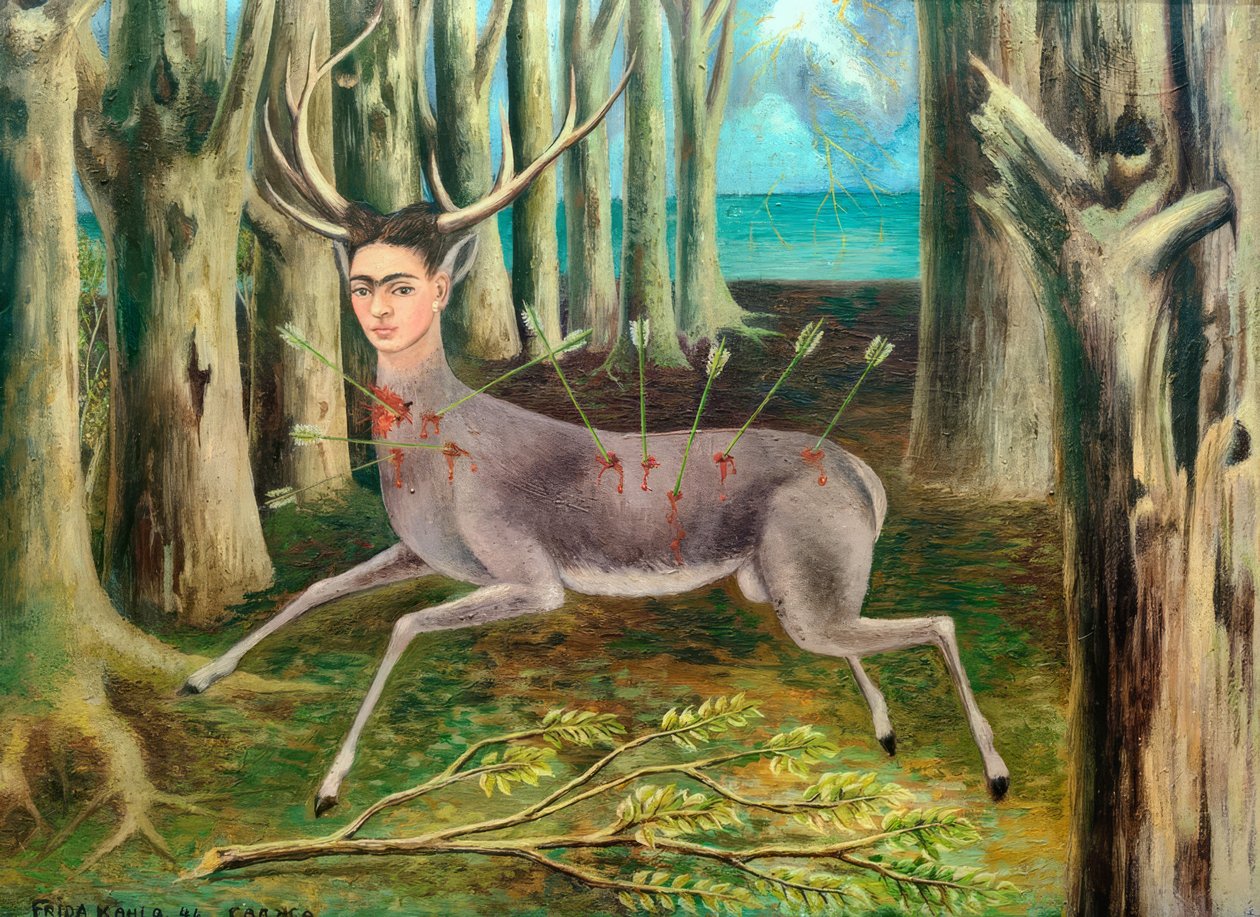 Haavoittunut hirvi tai pieni hirvi tekijältä Frida Kahlo