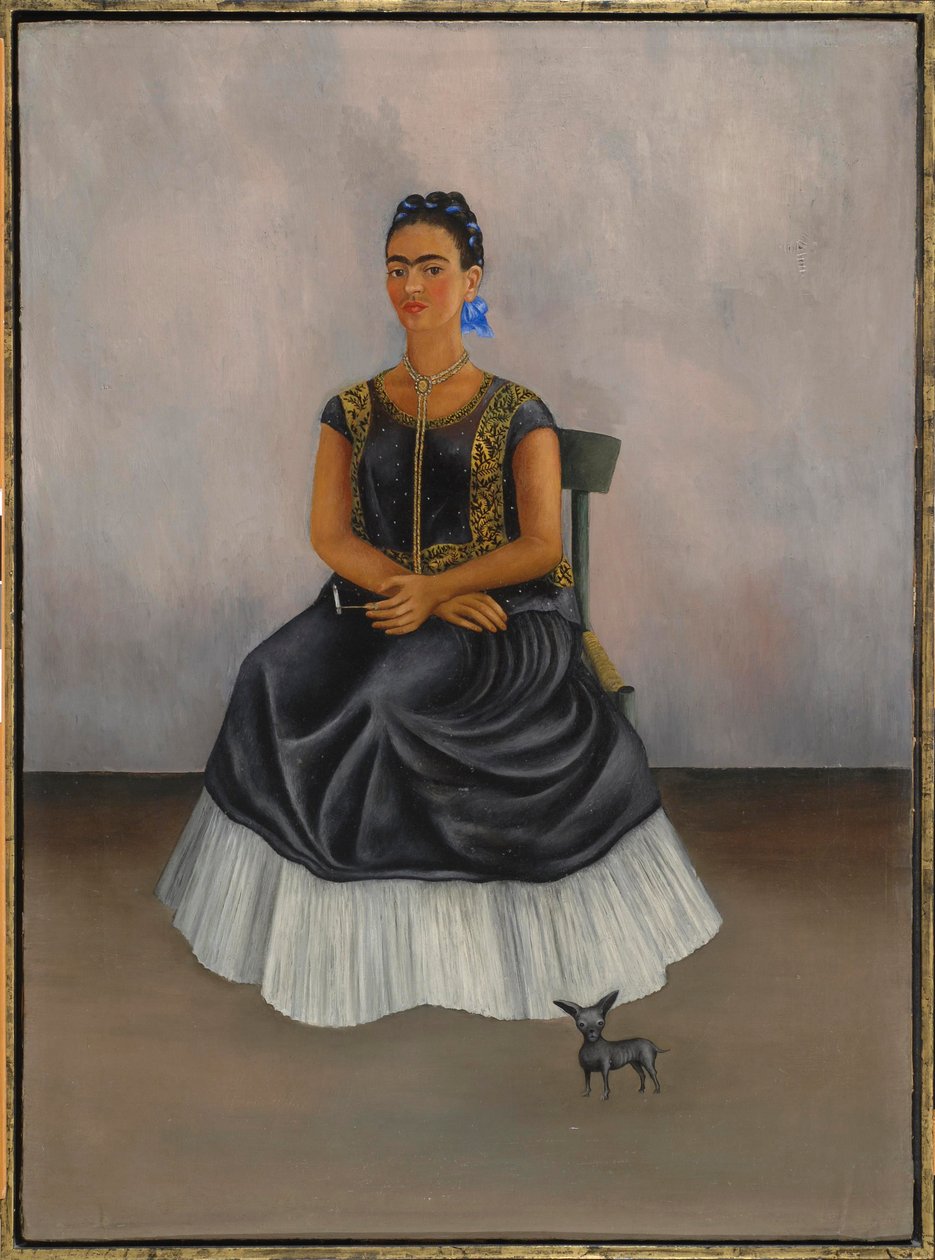 Itzcuintli Koira kanssani (omakuva) tekijältä Frida Kahlo