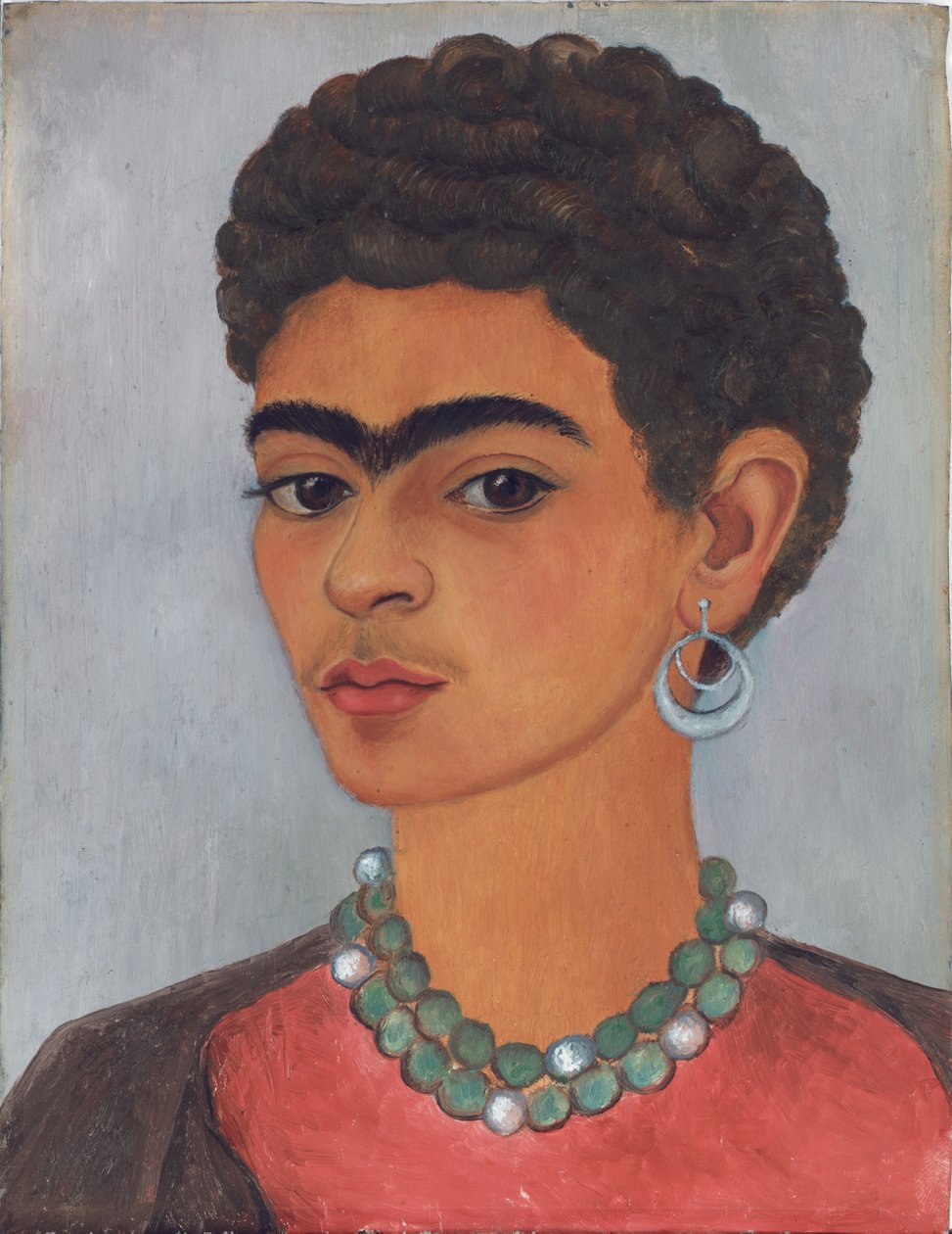 Omakuva kiharat hiukset tekijältä Frida Kahlo