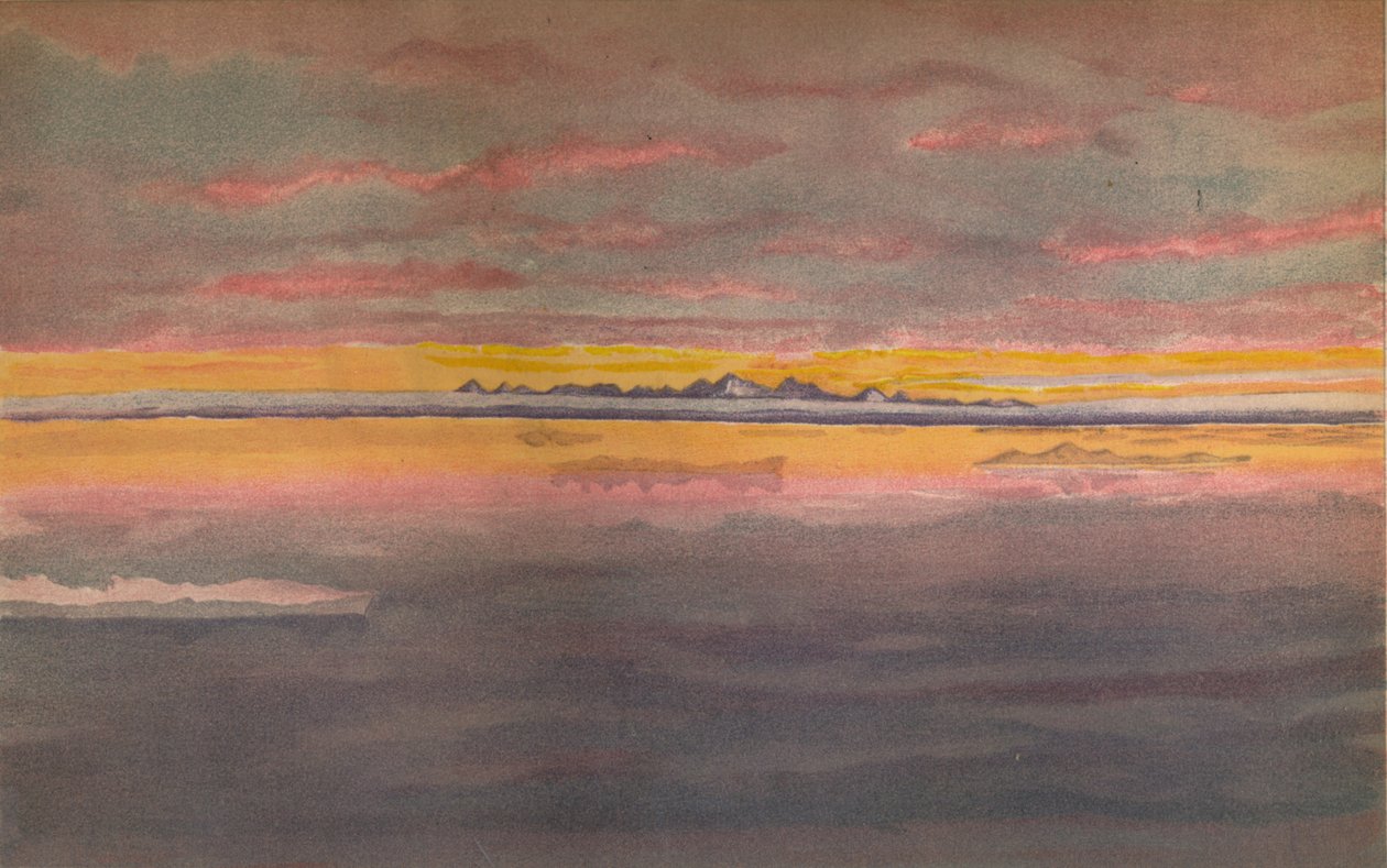 Auringonlasku Aasian pohjoisrannikolla, Chatangan suulta pohjoiseen, 1893, 1897 tekijältä Fridtjof Nansen