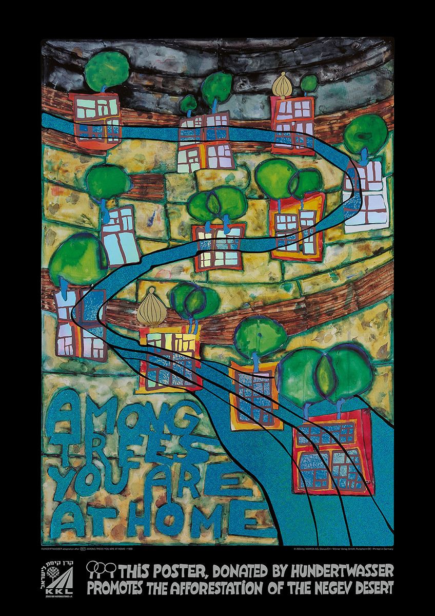 Puiden alla olet kotona tekijältä Friedensreich Hundertwasser