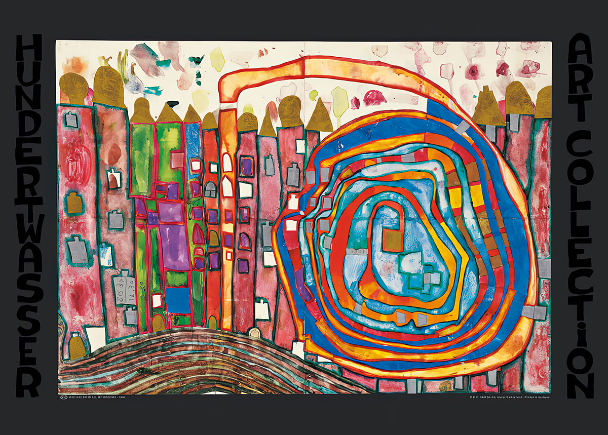 Kuka on syönyt kaikki ikkunani tekijältä Friedensreich Hundertwasser