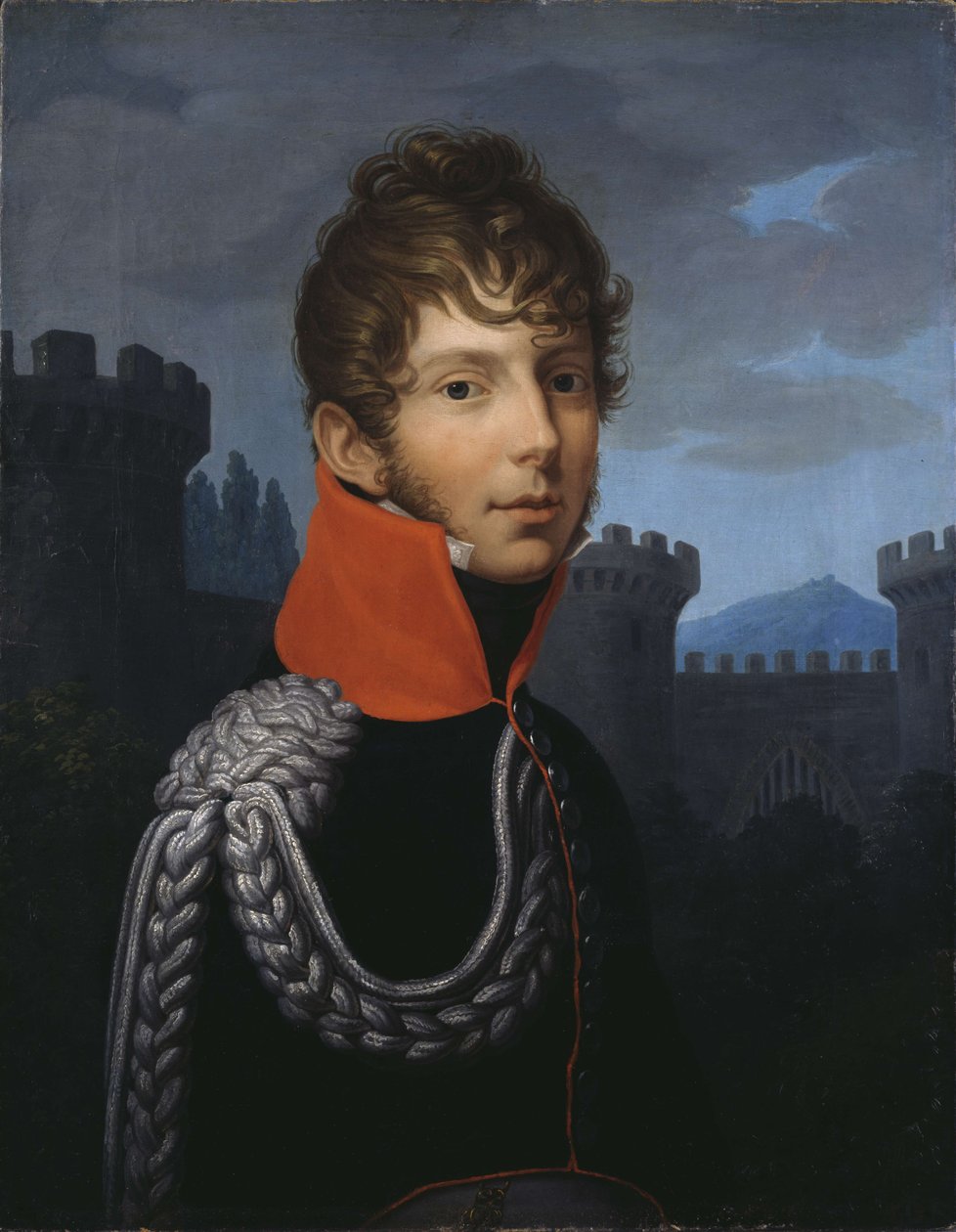 Muotokuva kapteeni Wilhelm Friedrich Ernst von Dalwigkista linnaan tekijältä Johann Friedrich Bury
