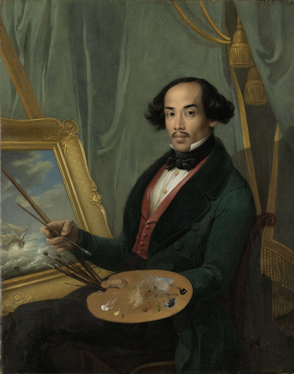 Raden Salehin (1811-1880) muotokuva tekijältä Friedrich Carl Albert Schreuel