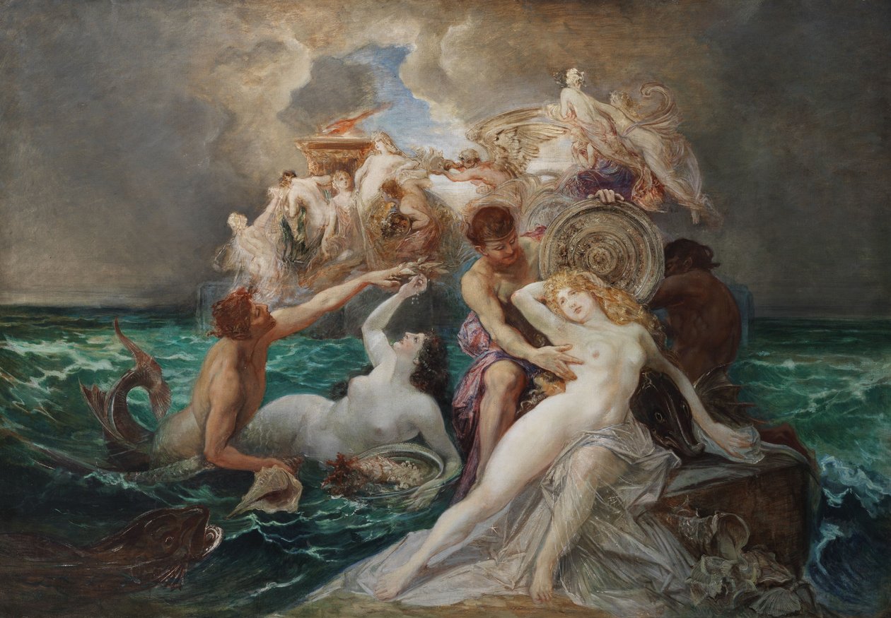 Poseidon und die Nereiden tekijältä Friedrich Ernst Wolfrom