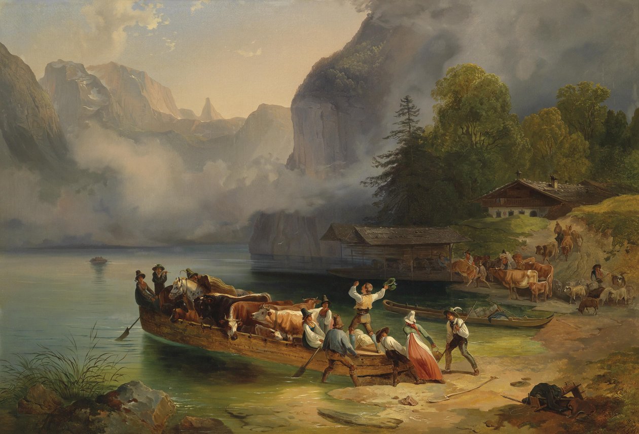 Königssee tekijältä Friedrich Gauermann