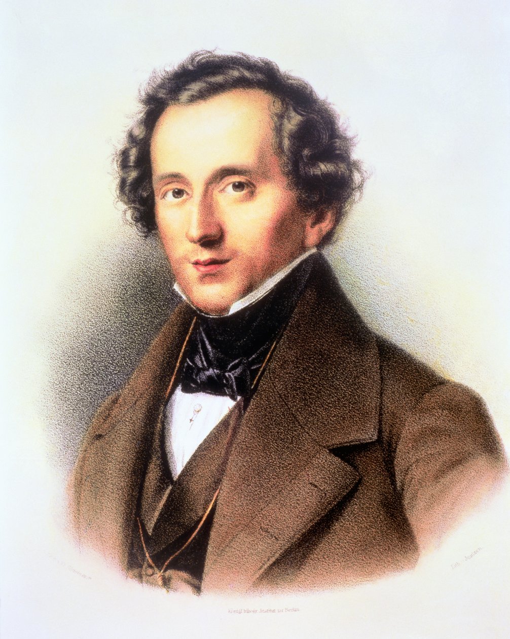 Felix Mendelssohnin (1809-47) muotokuva tekijältä Friedrich Jentzen
