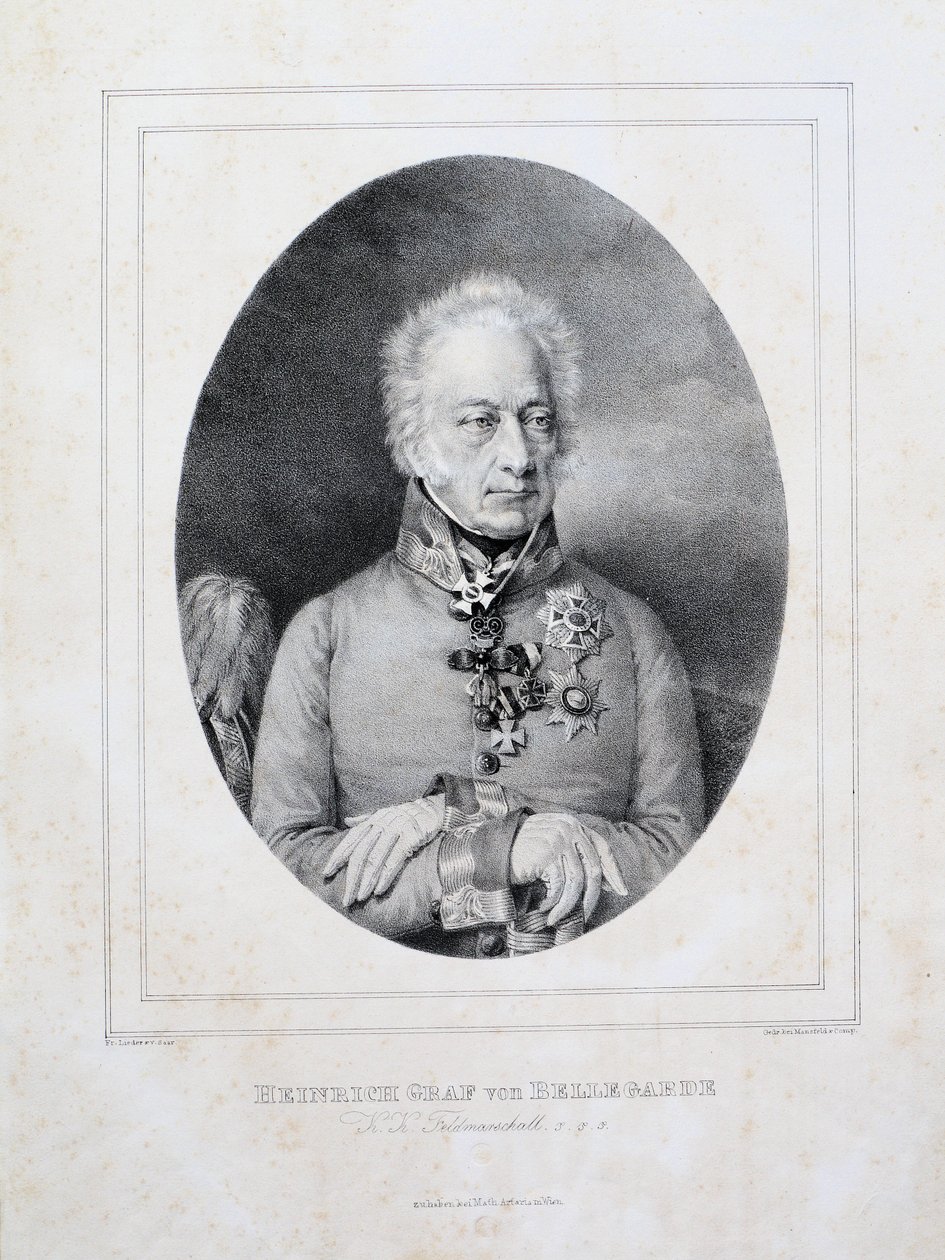 Heinrich Graf von Bellegarde (1757-1845) tekijältä Friedrich Lieder